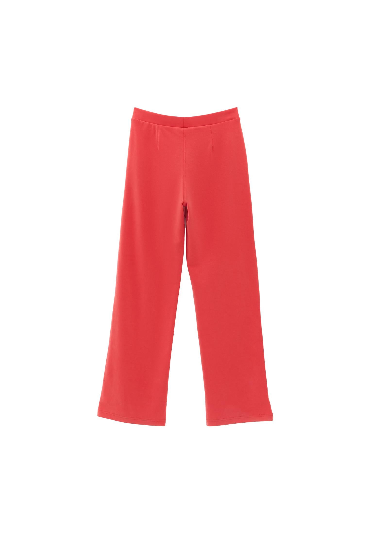 High Waist Straight Leg Pants - CHRYSANTHEMUM