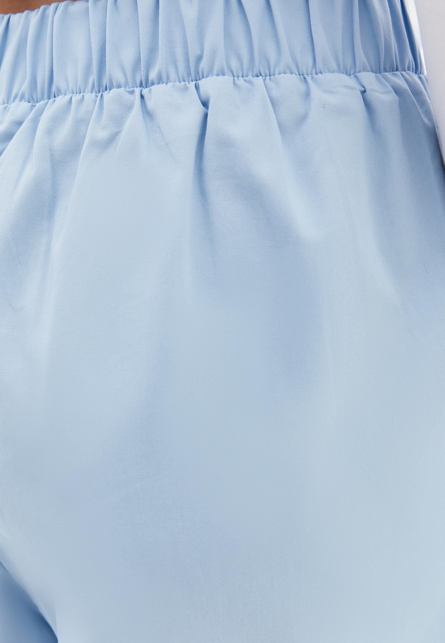 Pleated High Waist Carrot Pants - CLEAR SKY