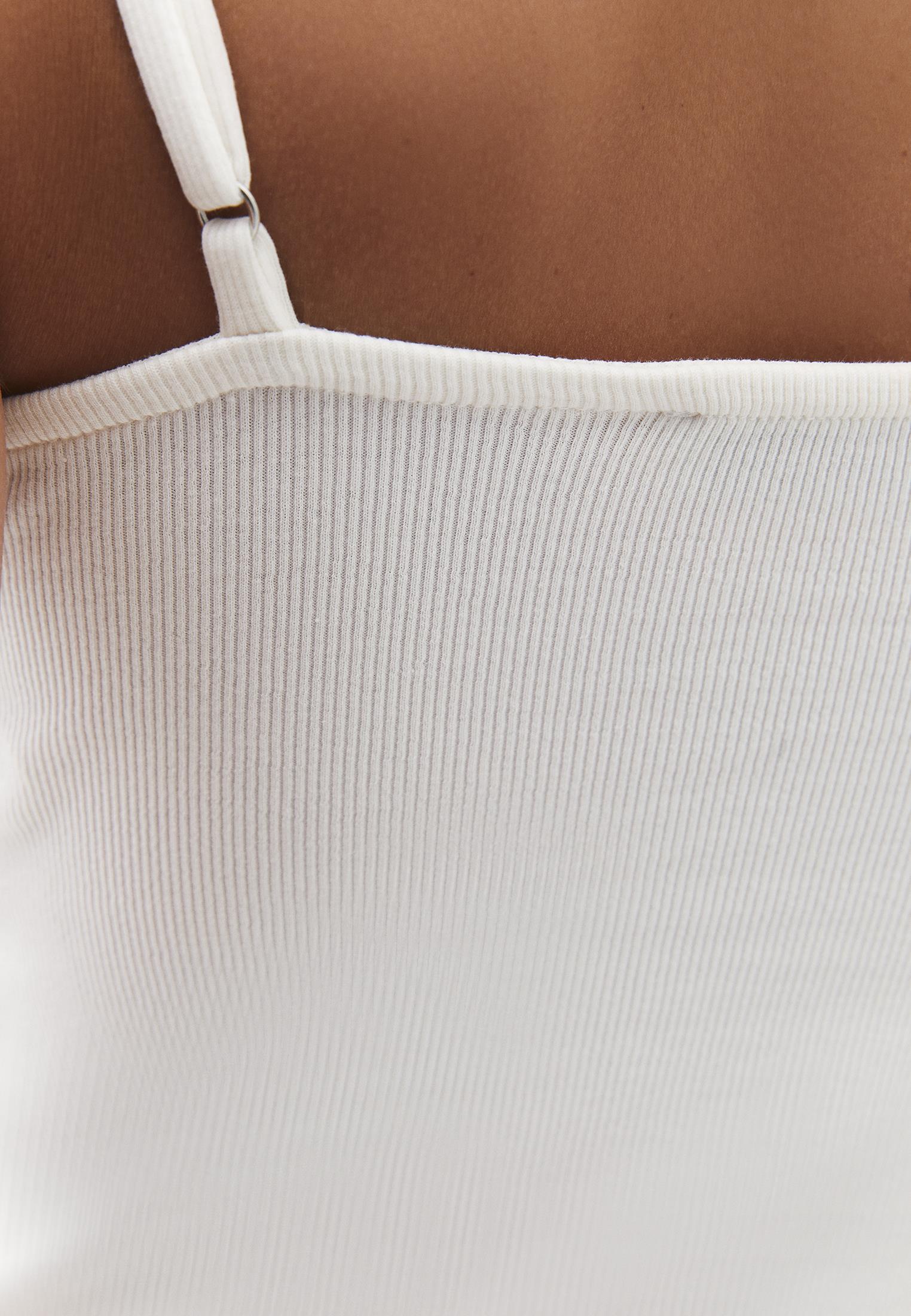 V Neck Women Tank Top - CLOUD DANCER
