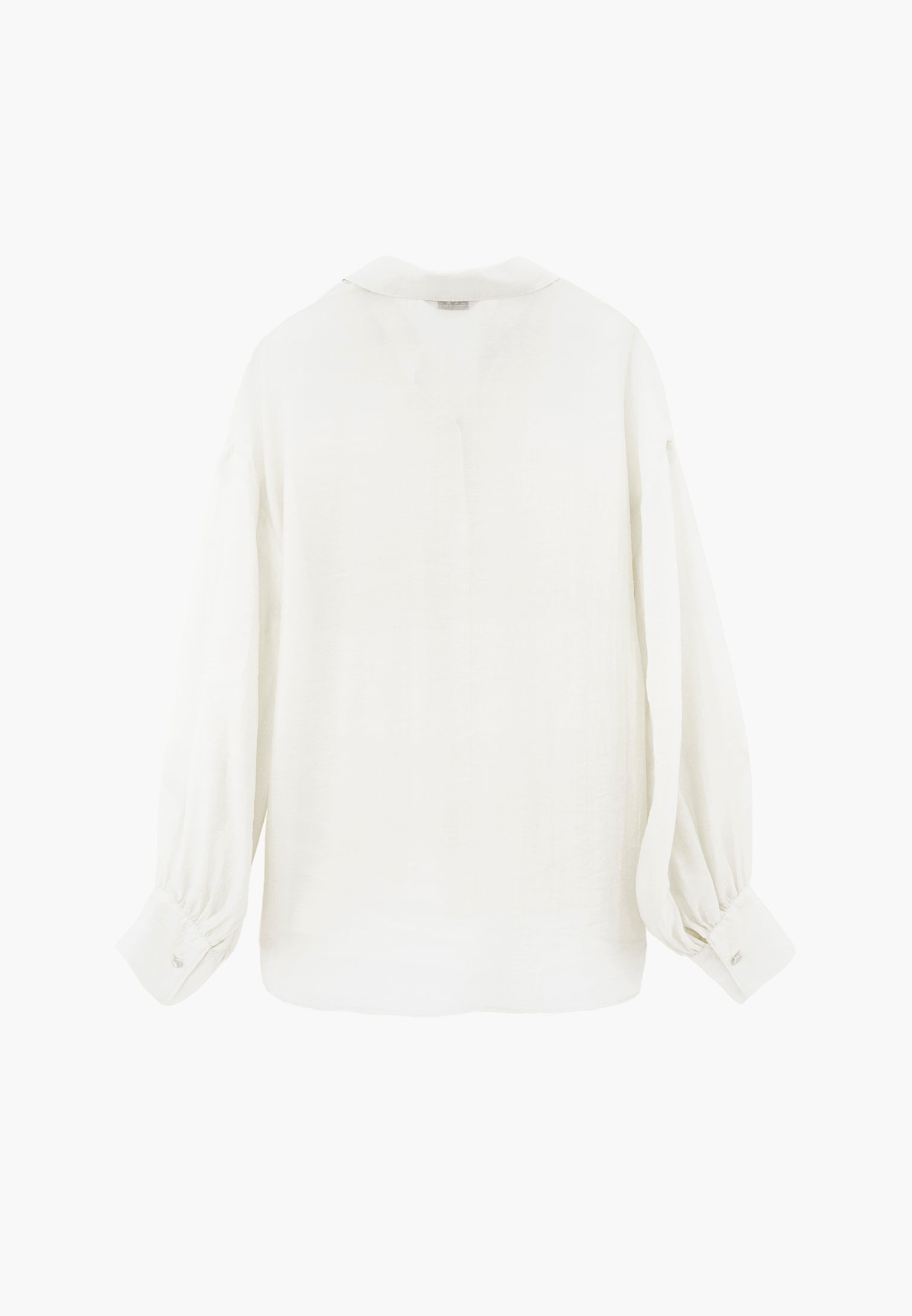 Shirt With Button And Pocket Detail - CLOUD DANCER
