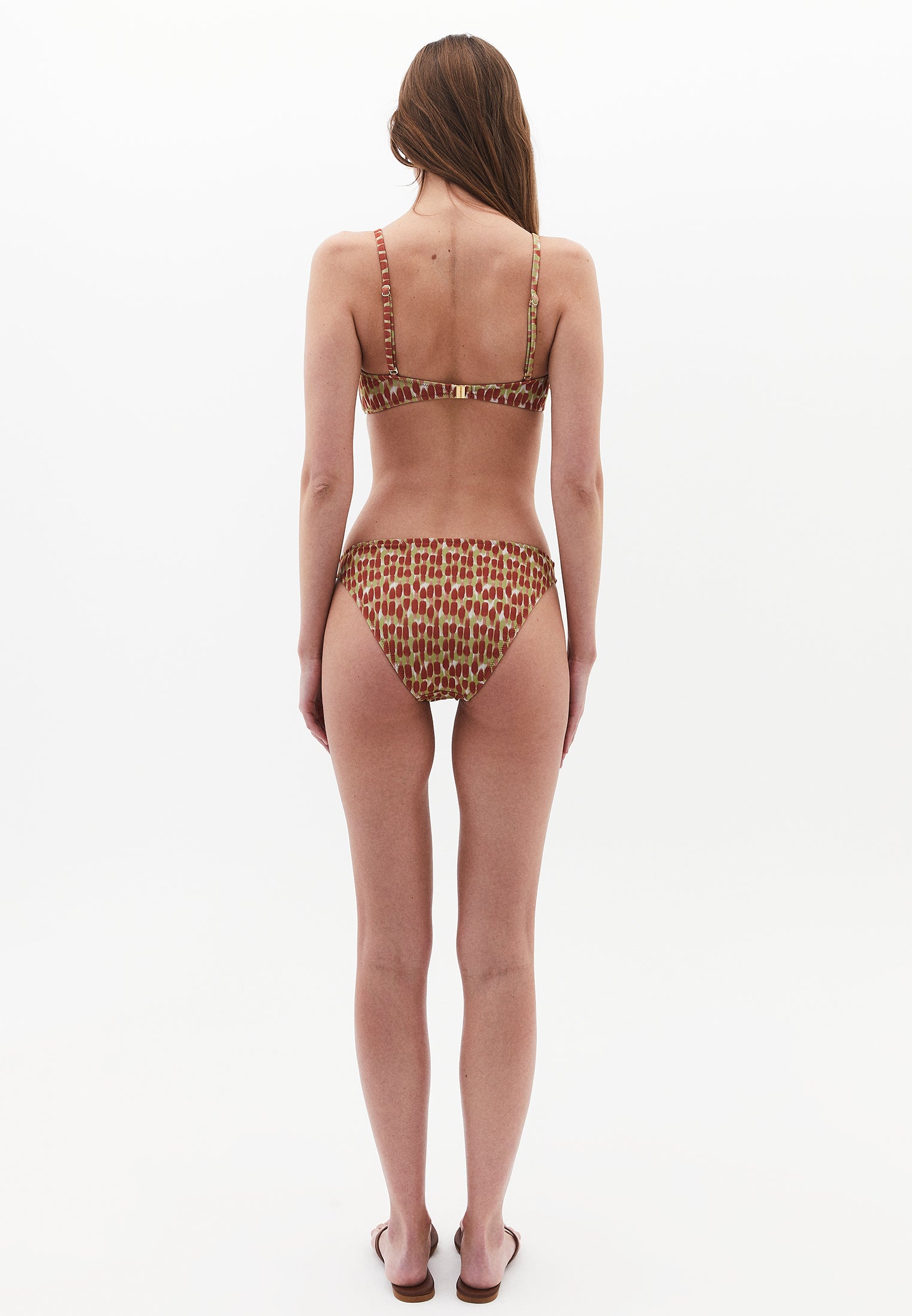 Low Waist Printed Bikini Bottom - COLOR COMB