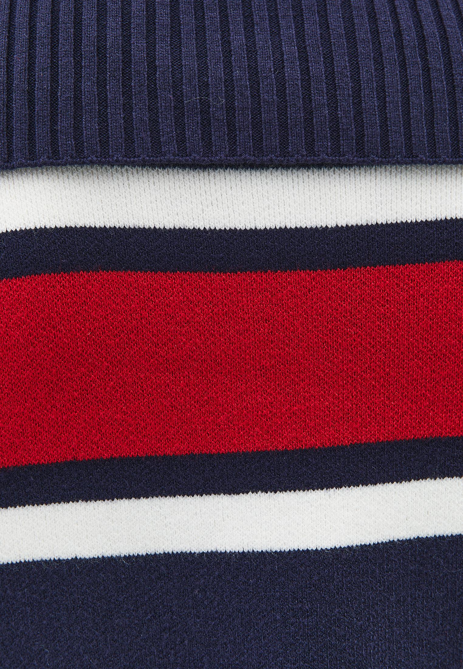 Striped Polo Neck Sweater - COLOR COMB