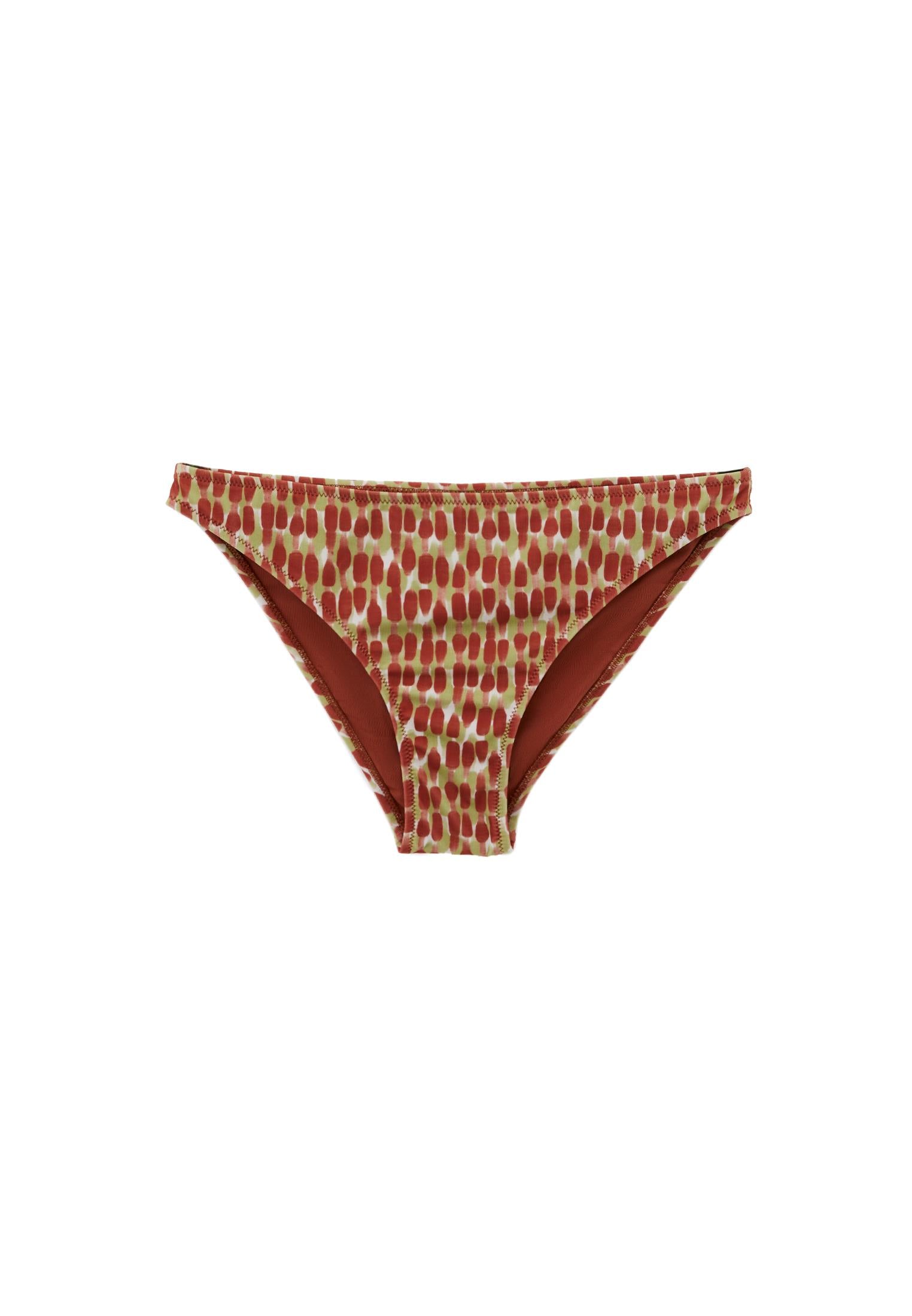 Low Waist Printed Bikini Bottom - COLOR COMB