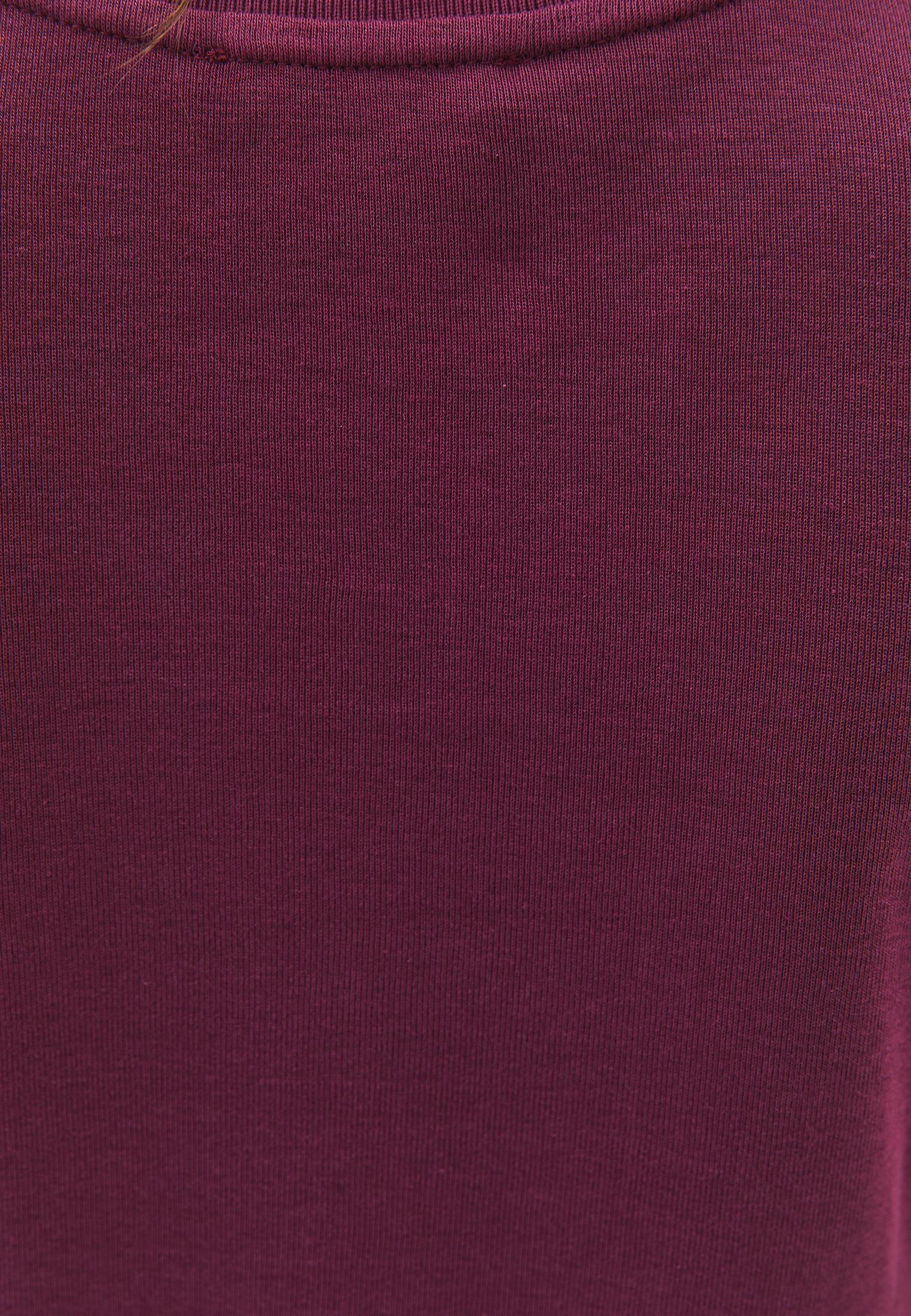 Cotton T-Shirt With Crew Neck - CRUSHED VIOLETS