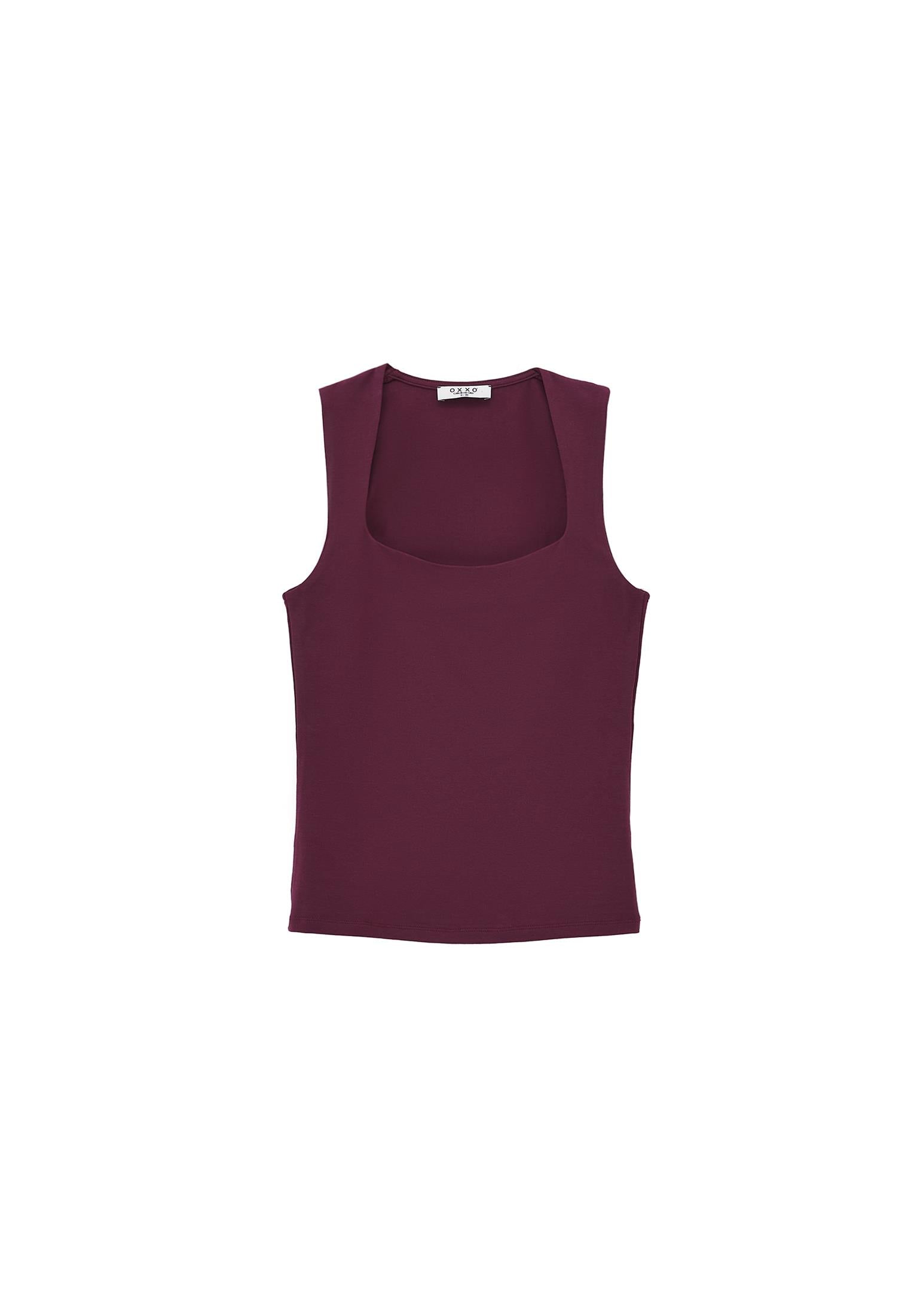 Square Neck Modal Tank Top - CRUSHED VIOLETS