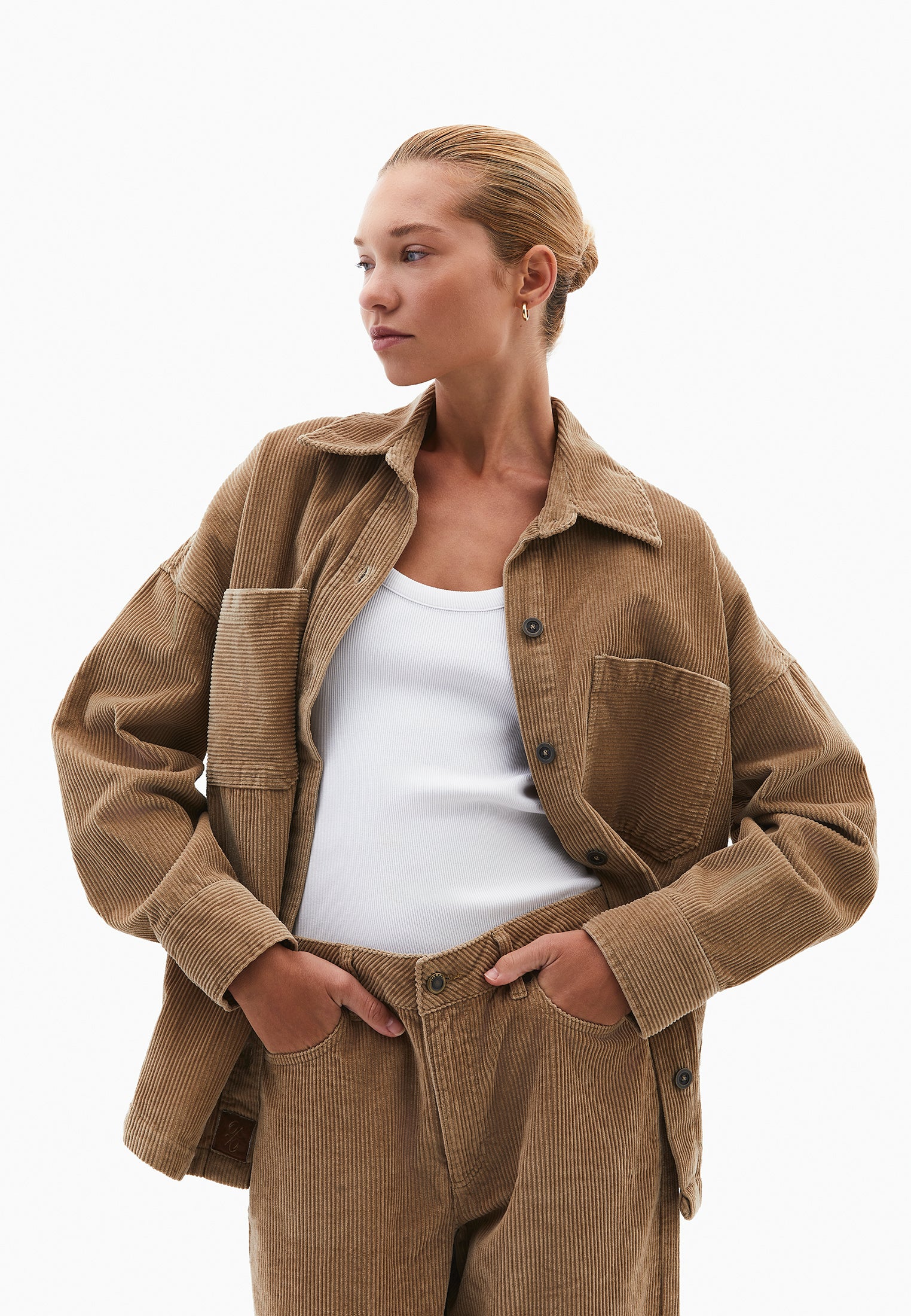 Cotton Oversize Shirt - CURDS WHEY
