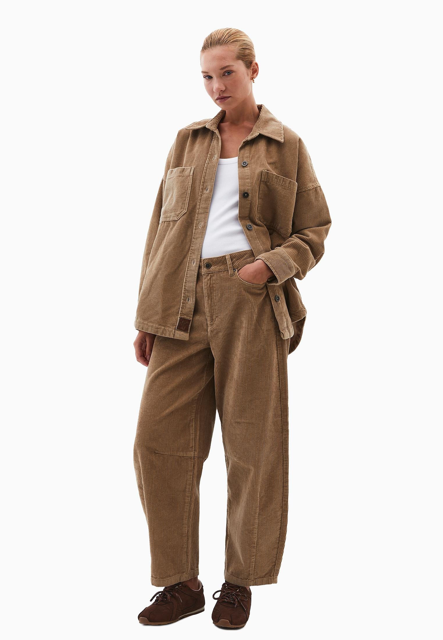 Cotton Oversize Shirt - CURDS WHEY