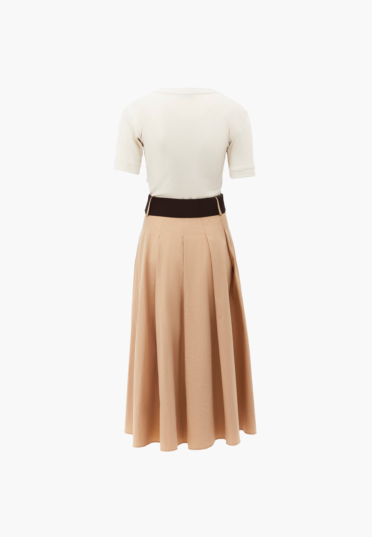 V Neck Midi A-Line Dress - CURDS WHEY