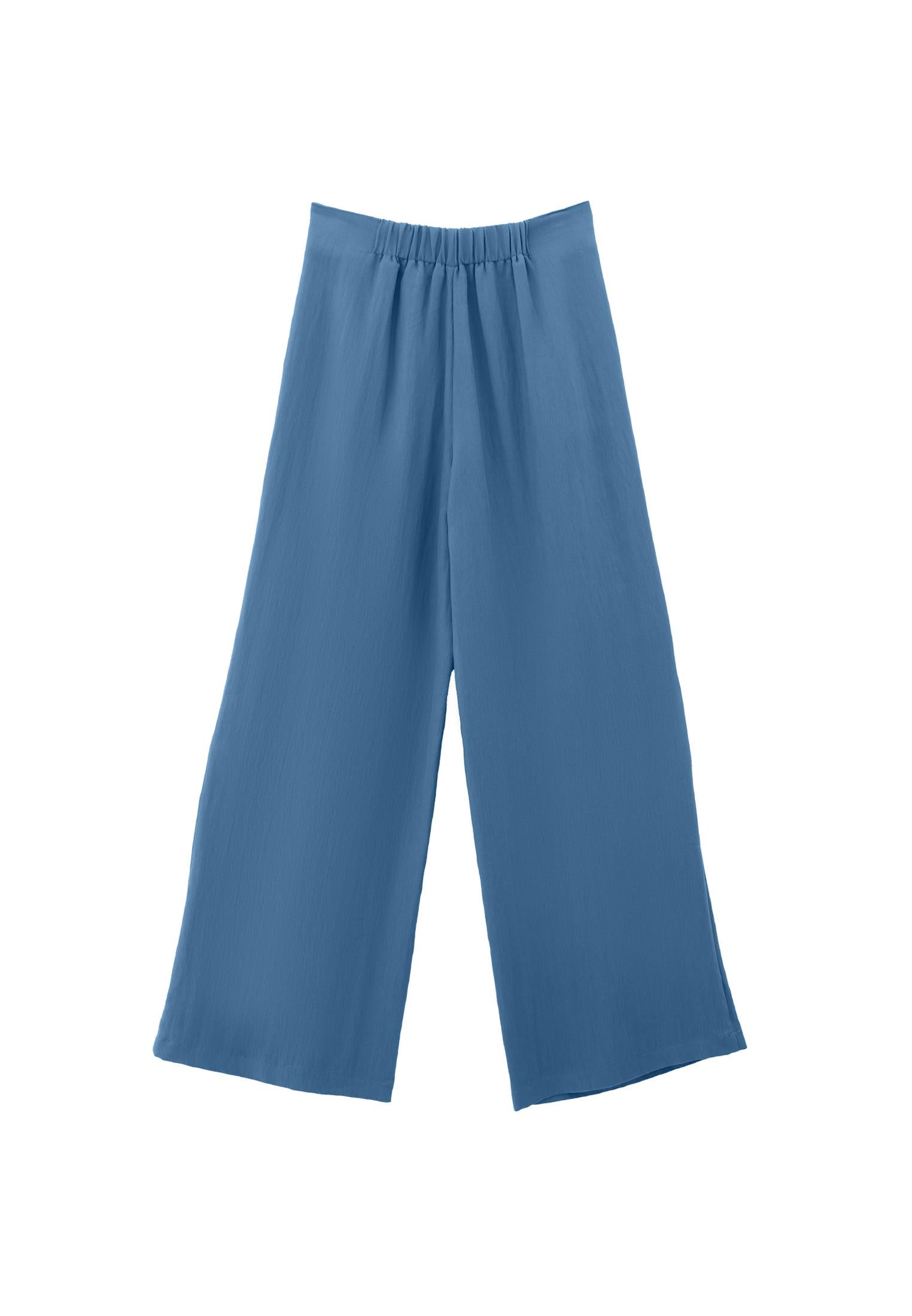 Wide Leg Ultra High Waist Pocket Detail Pants - CYANEUS