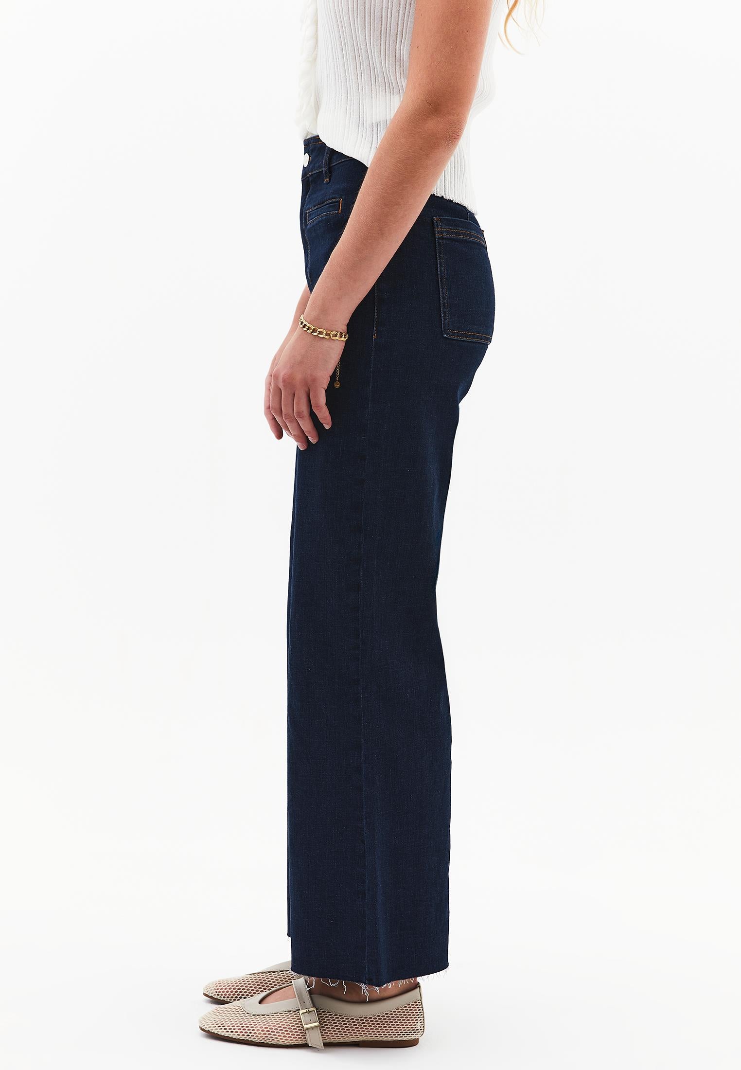 Pants - DARK BLUE DENIM