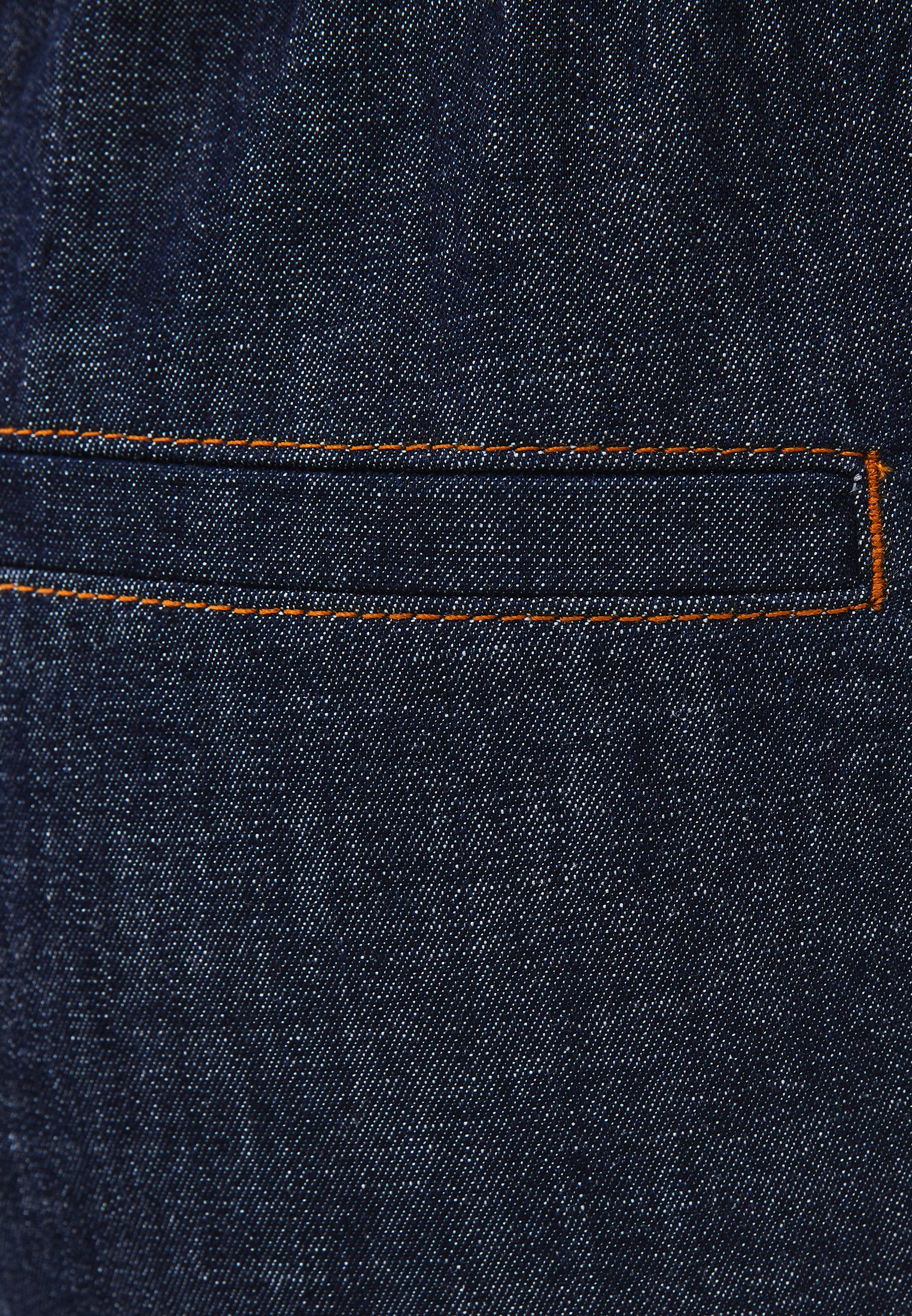 Wide Leg High Waist Elastic Waistband Pants - DARK BLUE DENIM