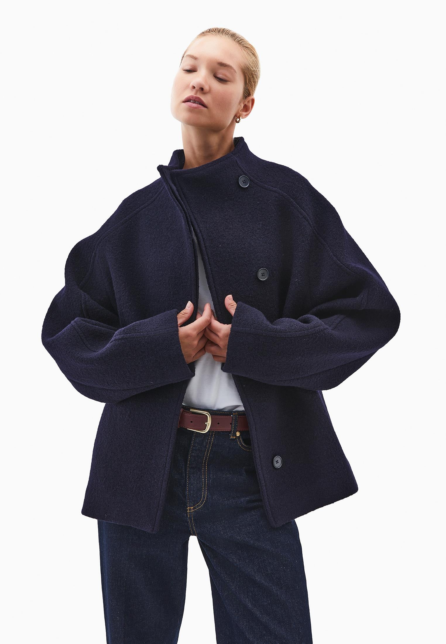 Buklet Oversize Standard Coat - DARK NAVY