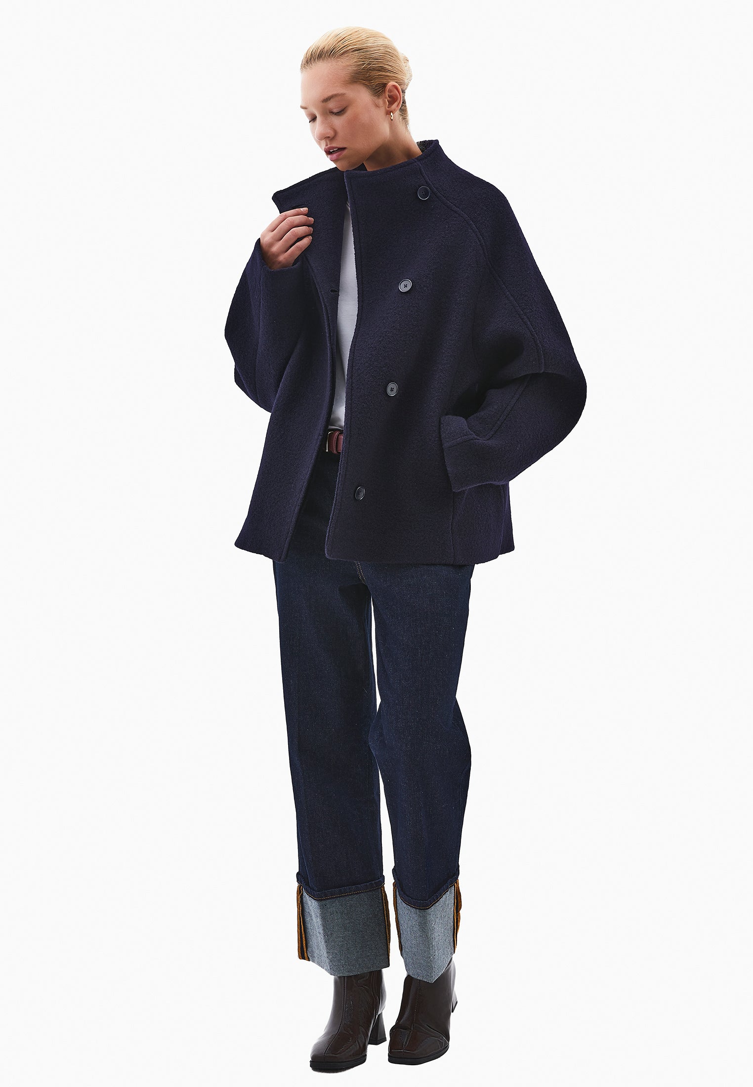 Buklet Oversize Standard Coat - DARK NAVY