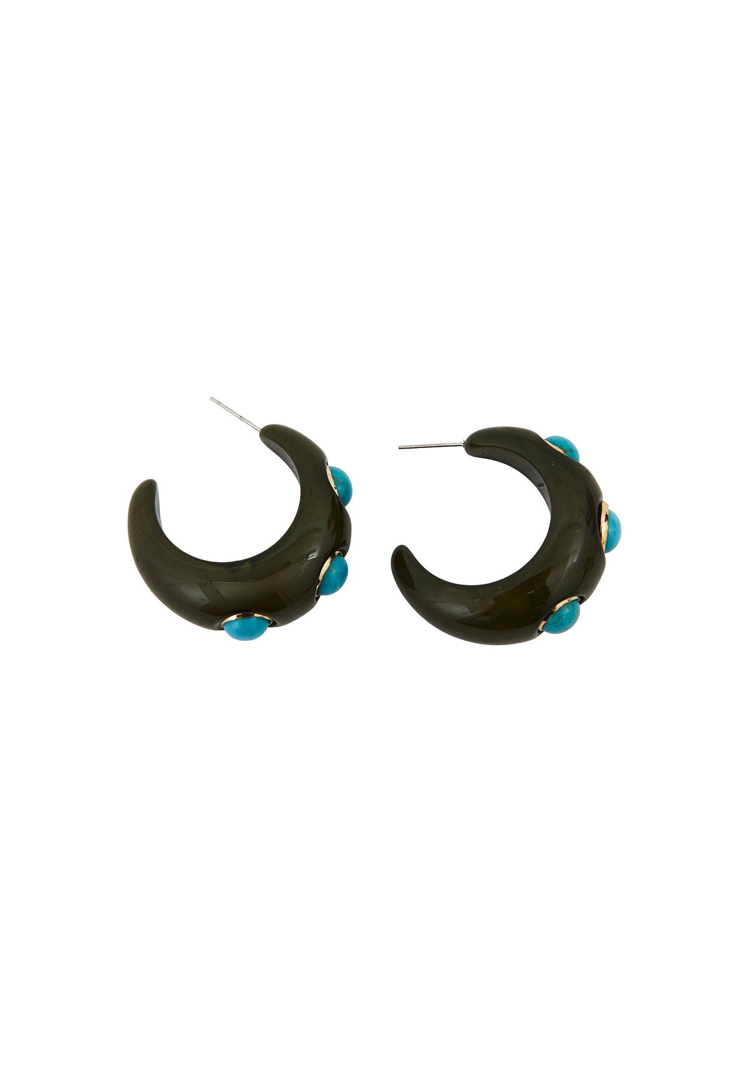 Earring Suitable For Daily Use - DARK OLIVE