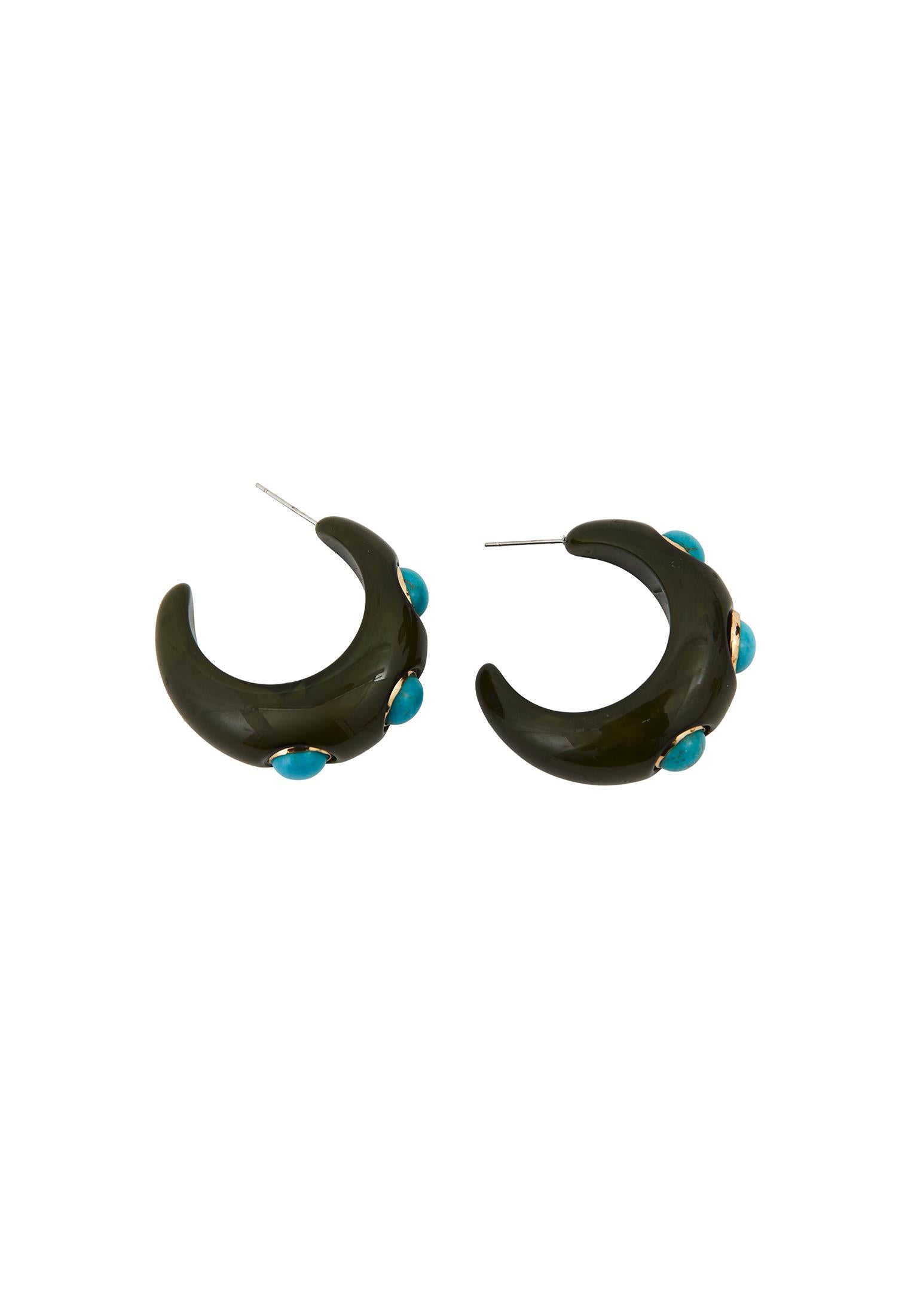 Earring Suitable For Daily Use - DARK OLIVE