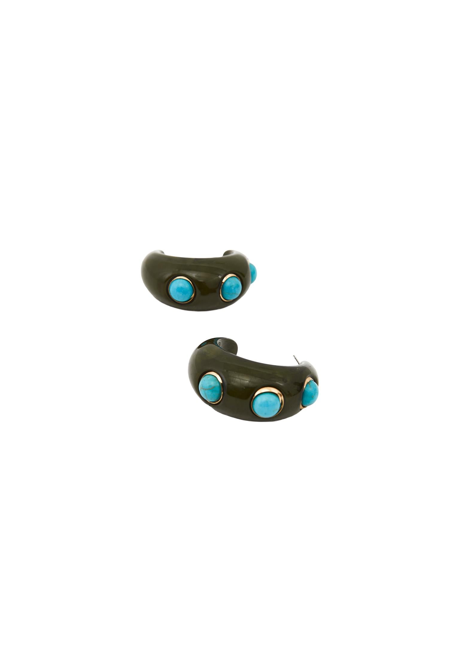 Earring Suitable For Daily Use - DARK OLIVE