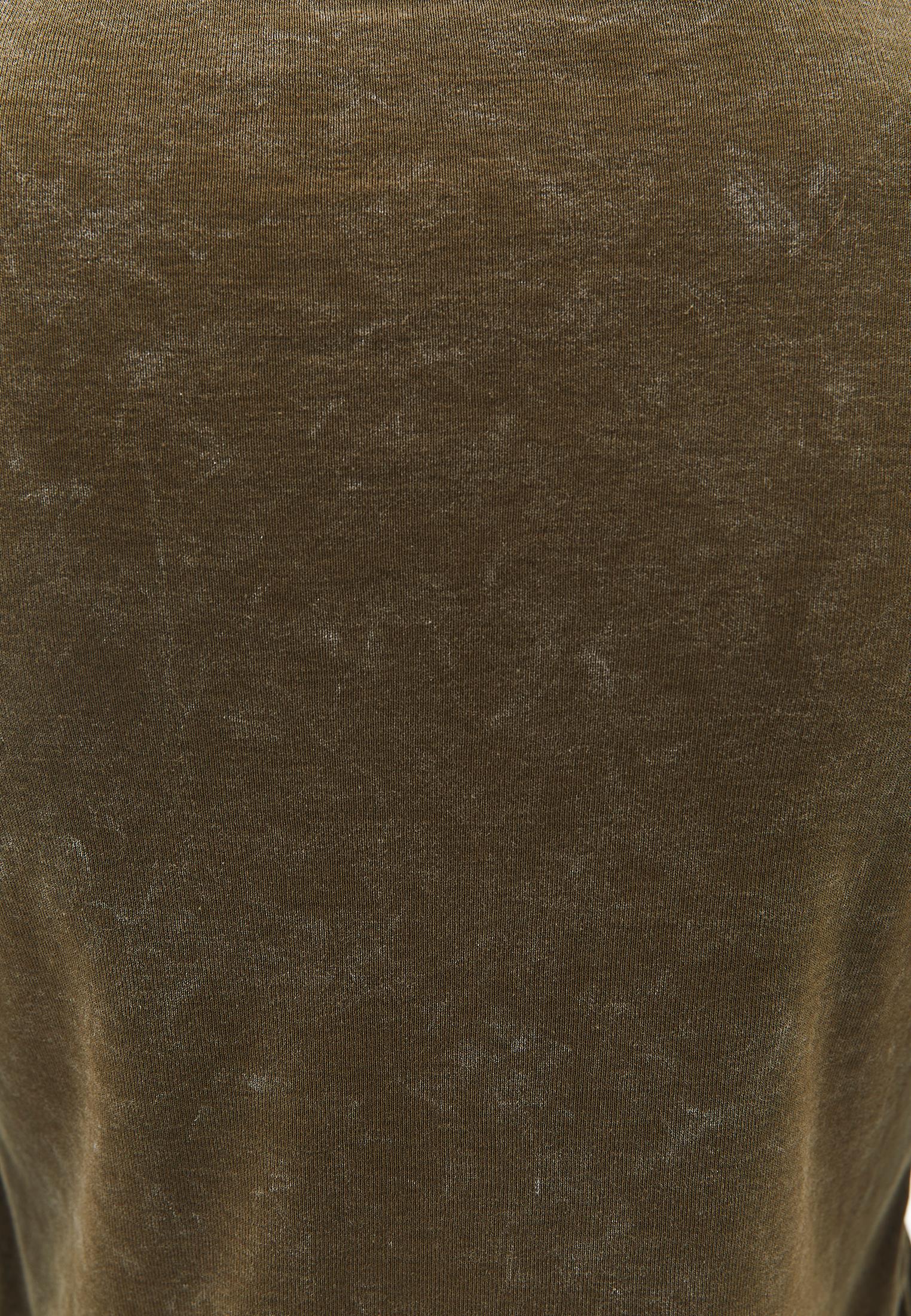 Long Sleeve Cotton T-Shirt - DARK OLIVE