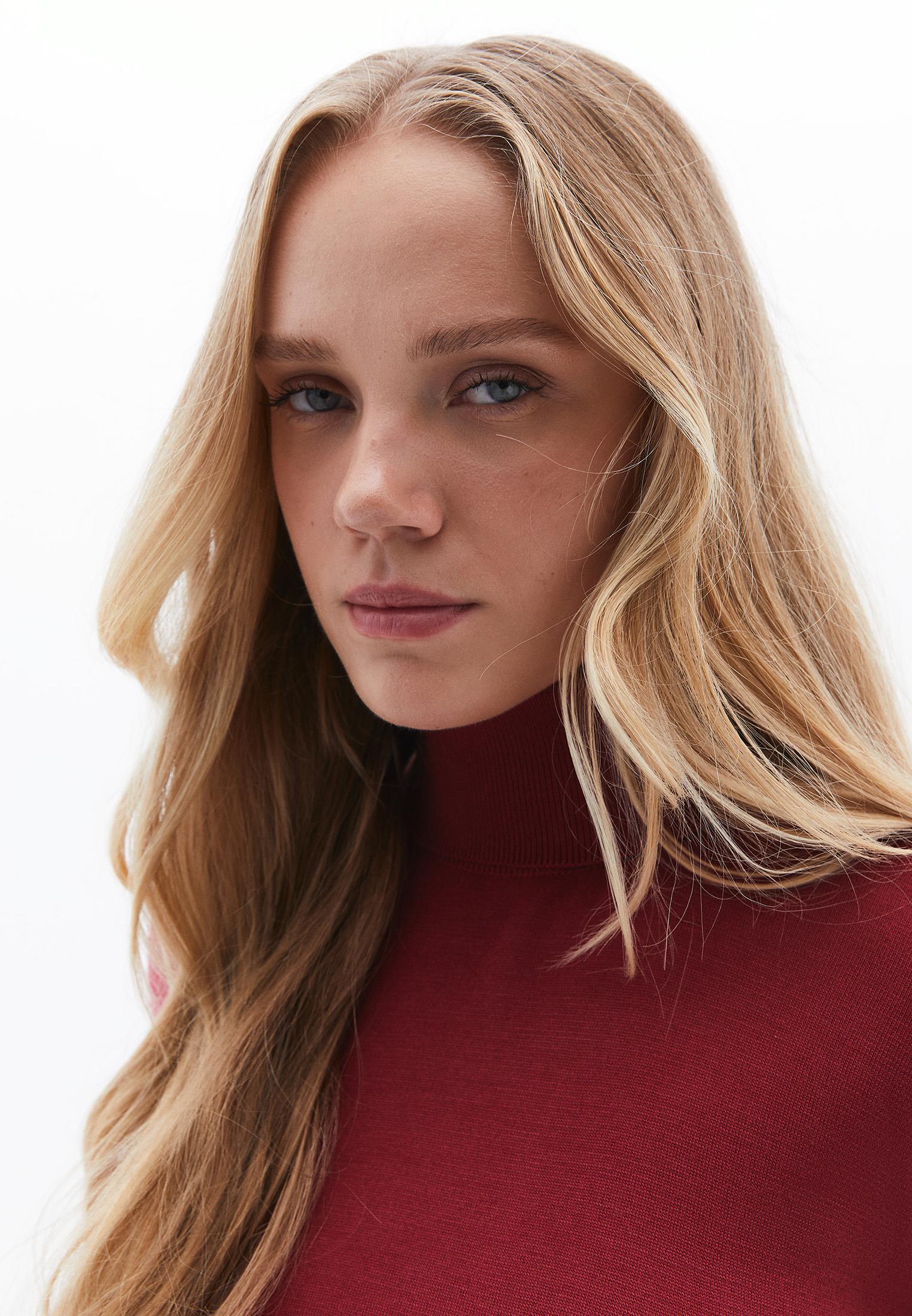 Turtleneck Long Sleeve Comfortable Knitwear - DEEP CLARET