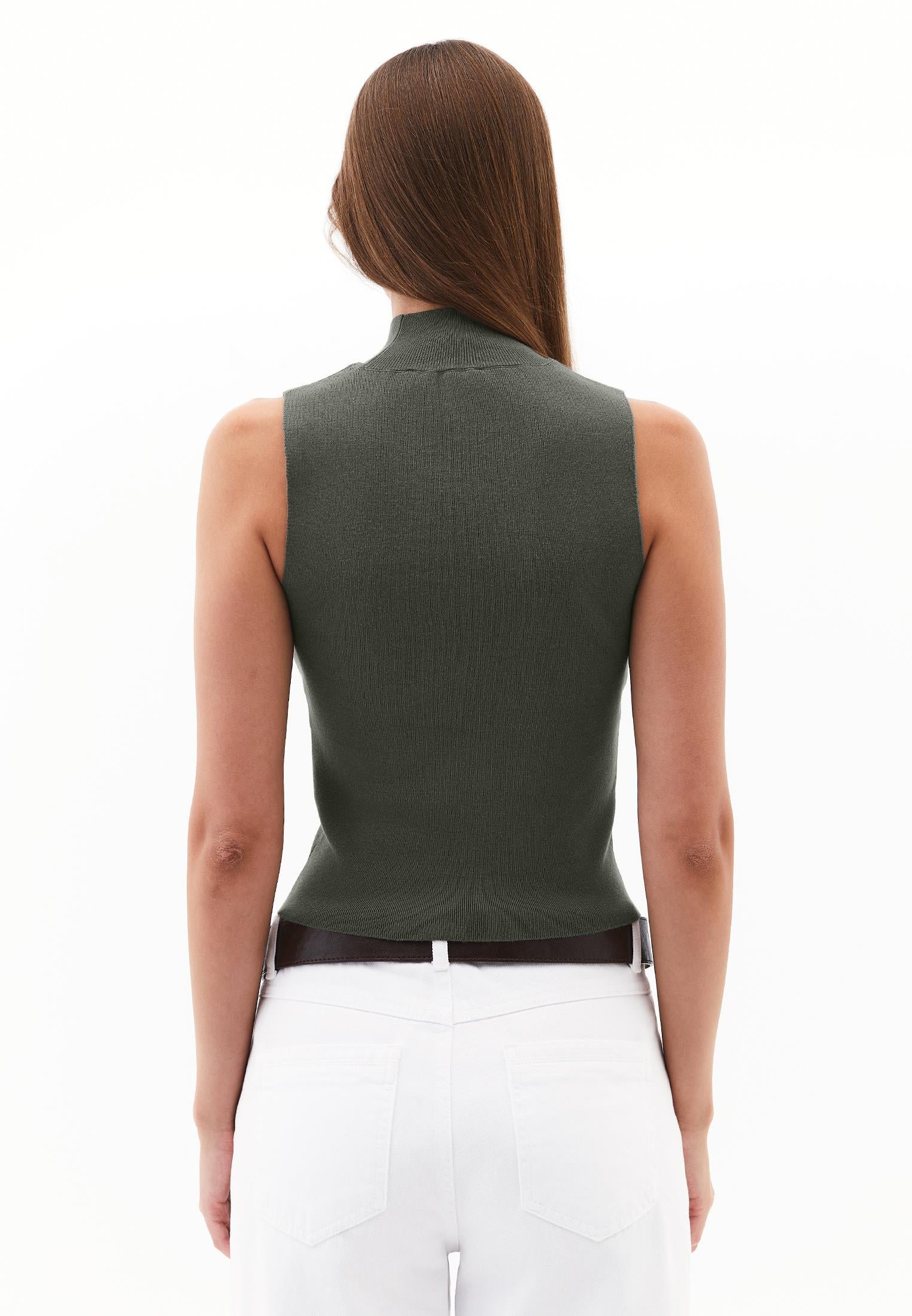 High Neck Tank Top - DEEP DEPTHS