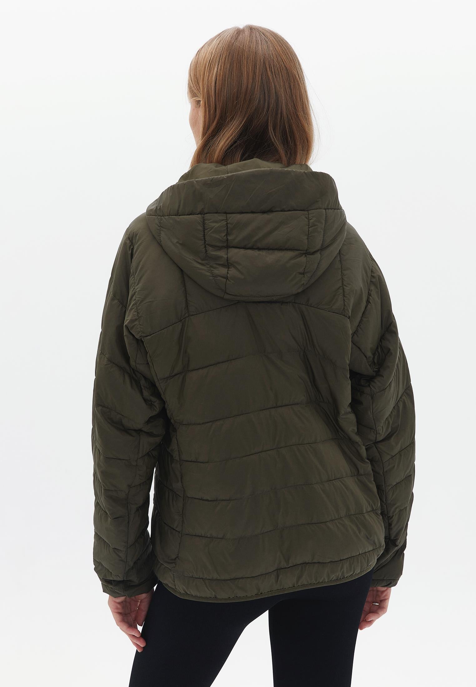 Raglan Sleeve And Hooded Long Sleeve Coat - DEEP DEPTHS