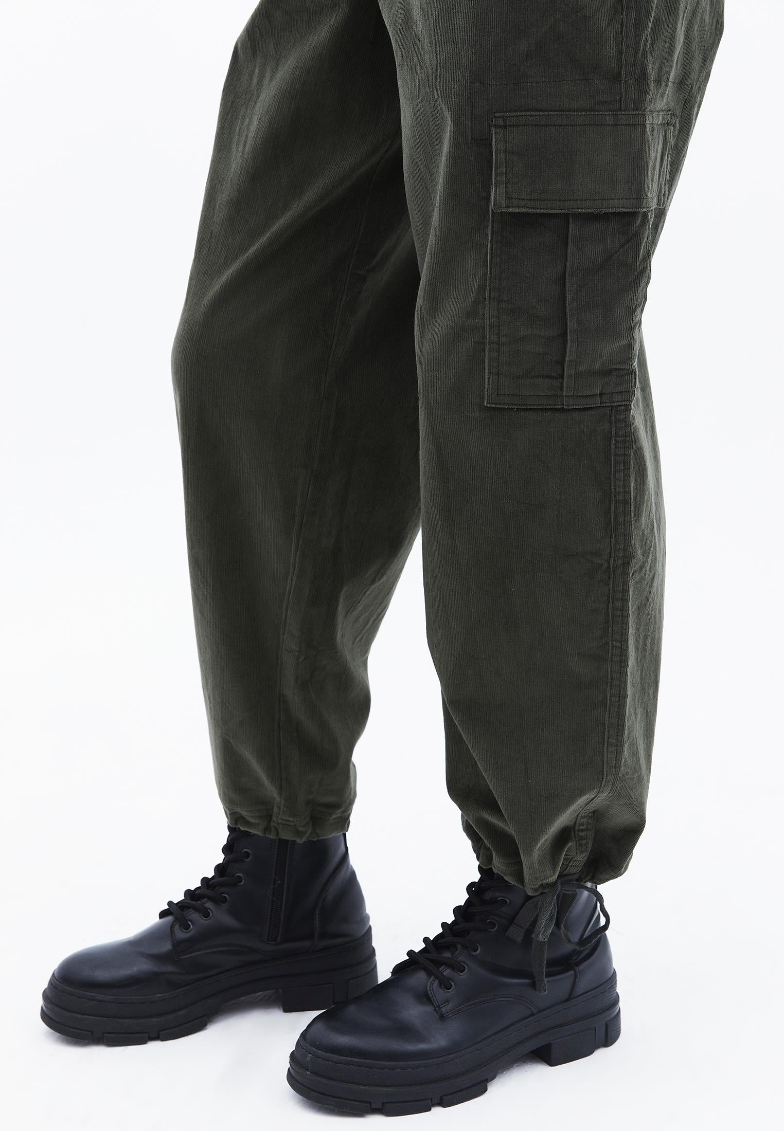 High Waist Jogger Cargo Pants - DEEP DEPTHS