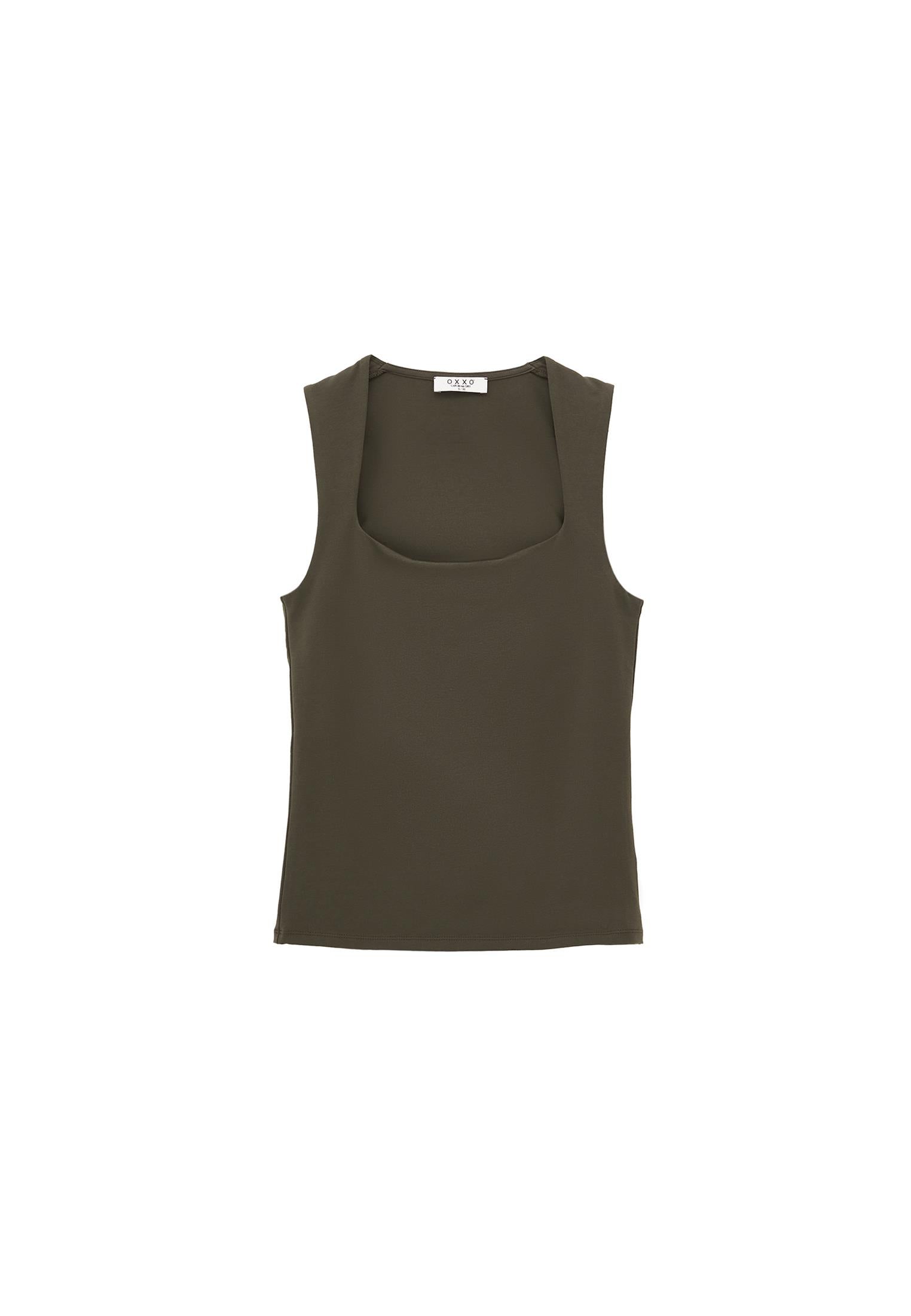 Square Neck Modal Tank Top - DEEP DEPTHS