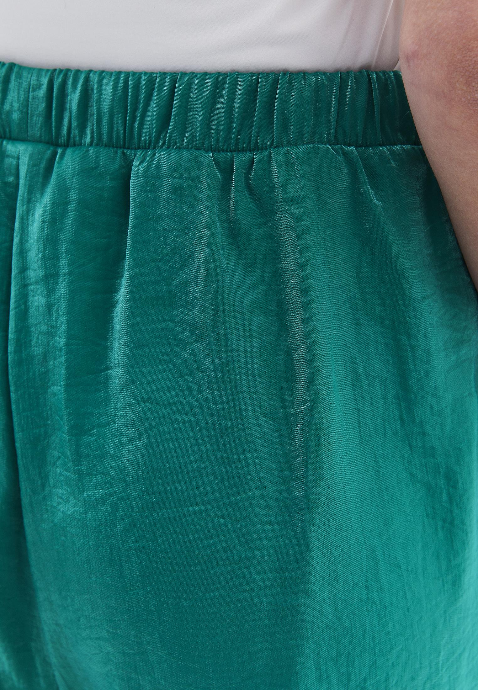 Wide Leg Shiny Pants - DEEP SEA