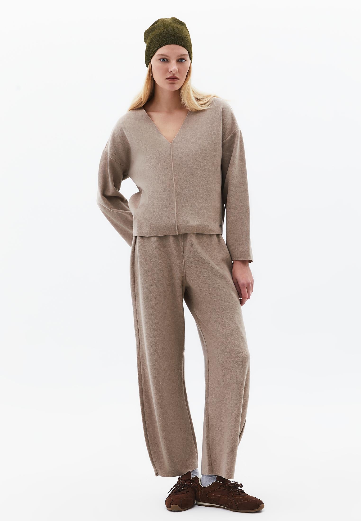 Regular Waist Straight Leg Pants - DESERT TAUPE