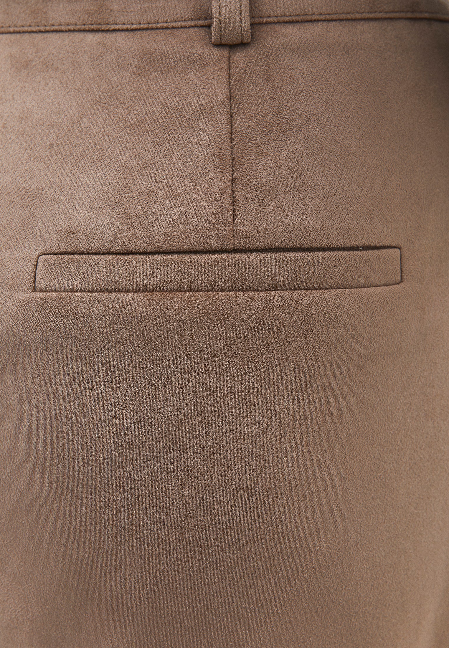 Slit Midi High Waist Skirt - DESERT TAUPE
