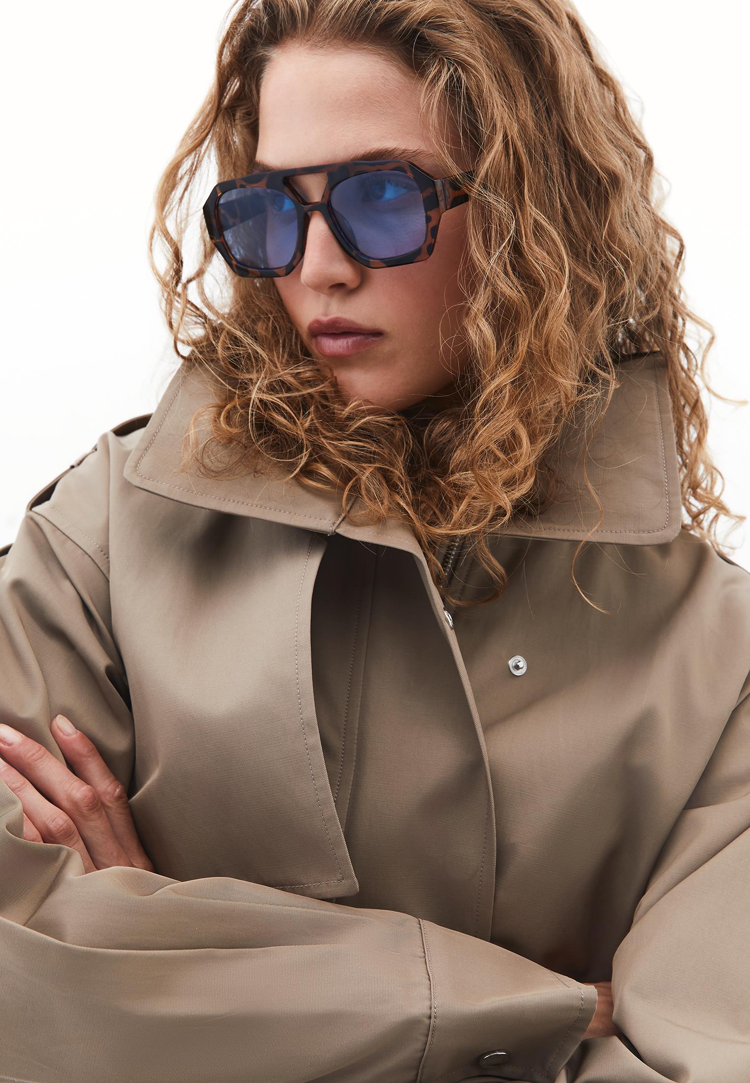 Oversize Cotton Trenchcoat - DESERT TAUPE
