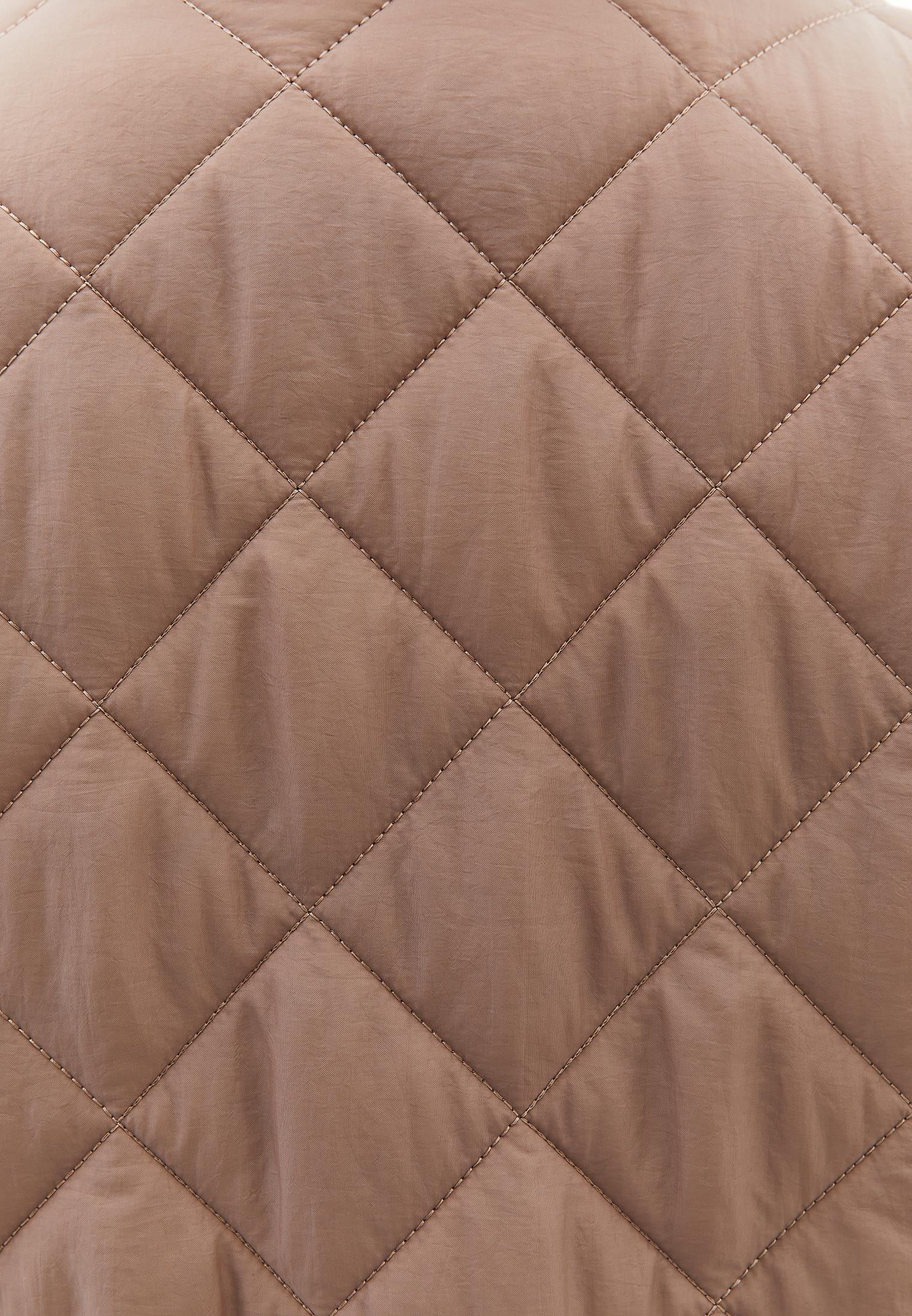Long Coat With Crew Neck - DESERT TAUPE