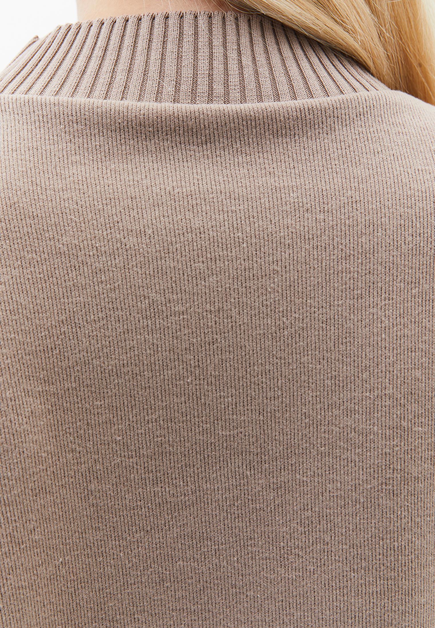 High Neck Cropped Sweater - DESERT TAUPE