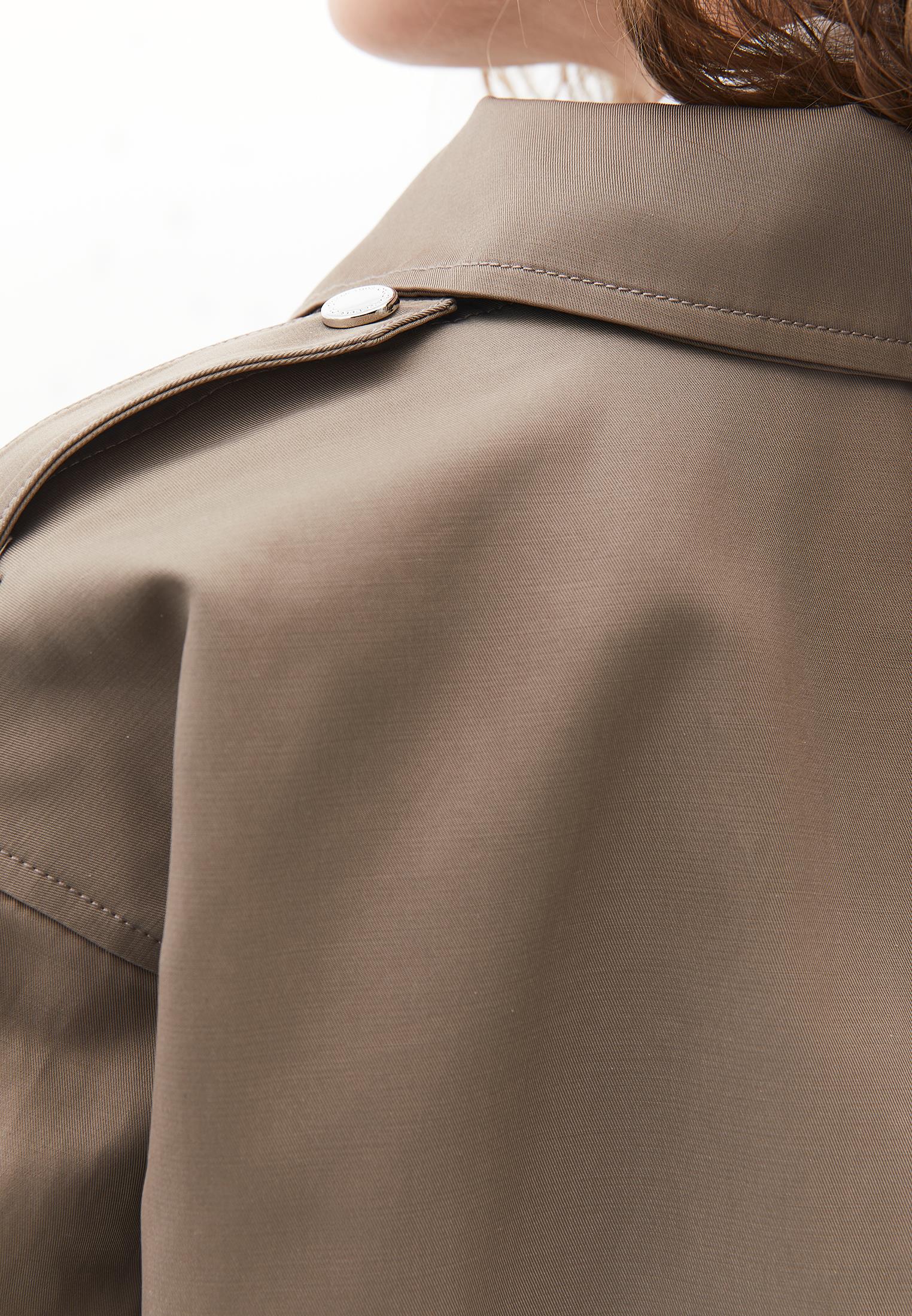 Oversize Cotton Trenchcoat - DESERT TAUPE
