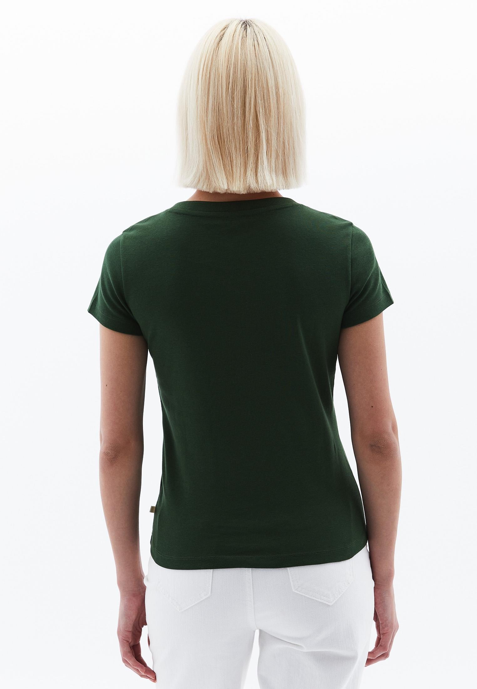 V Neck Short Sleeve Women's T-Shirt - DOUGLAS FIR