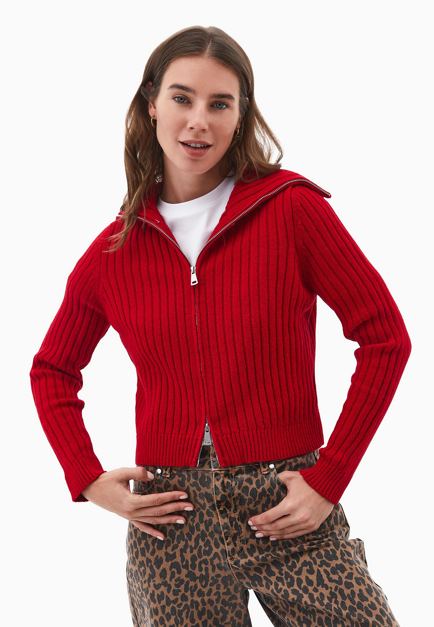 Soft Knit Cardigan With Raglan Sleeves - EMBOLDENED
