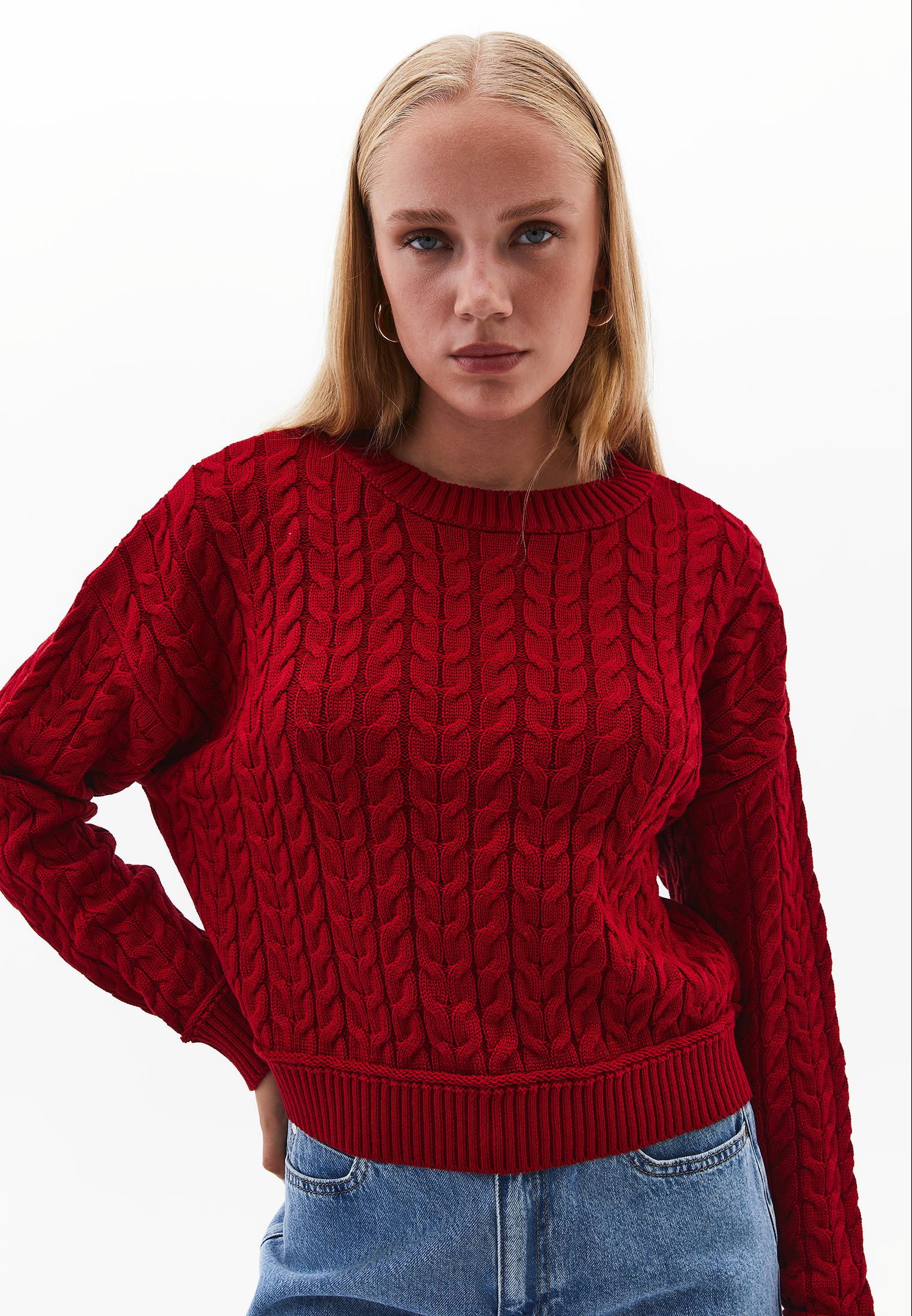 Sweater With Knitted Details - EMBOLDENED