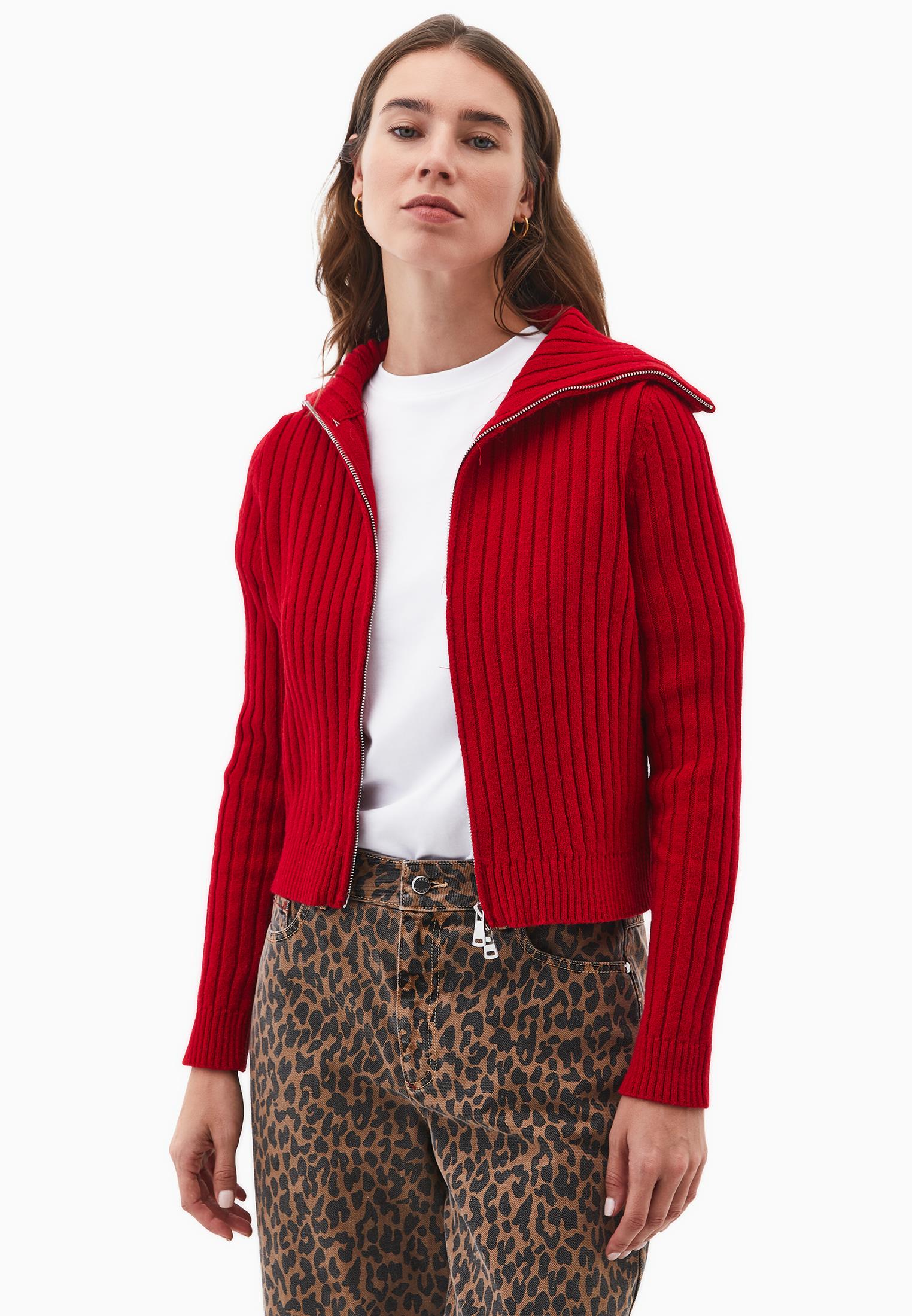 Soft Knit Cardigan With Raglan Sleeves - EMBOLDENED