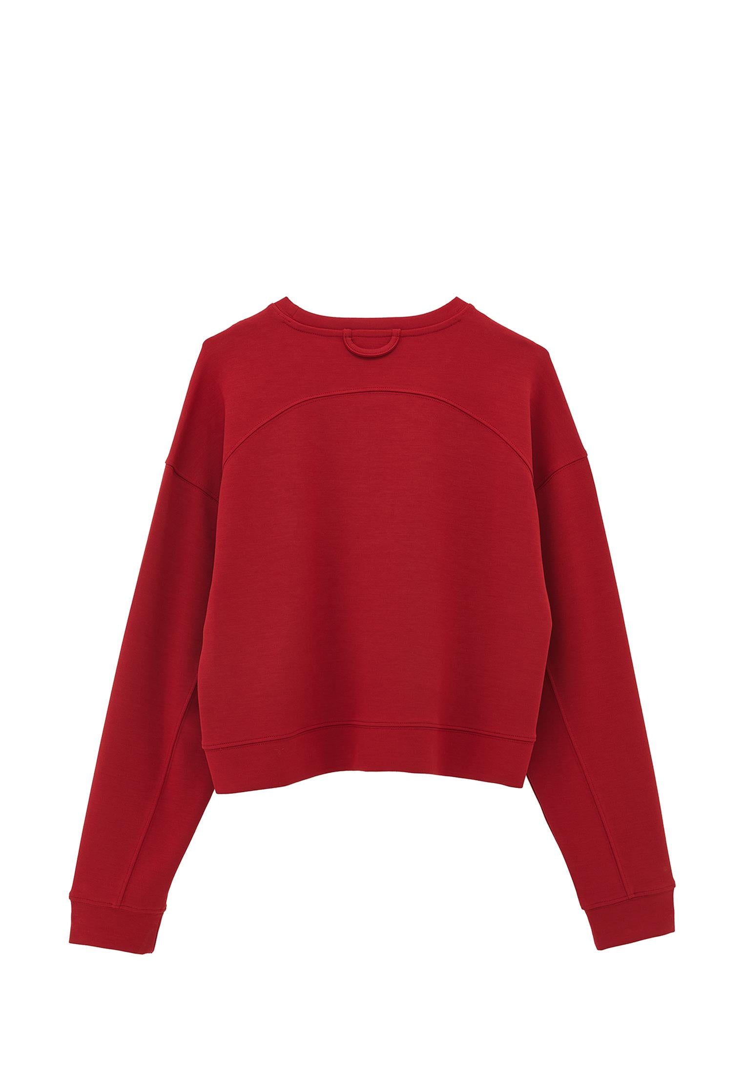 Asymmetric Cut Cropped Sweatshirt - EMBOLDENED