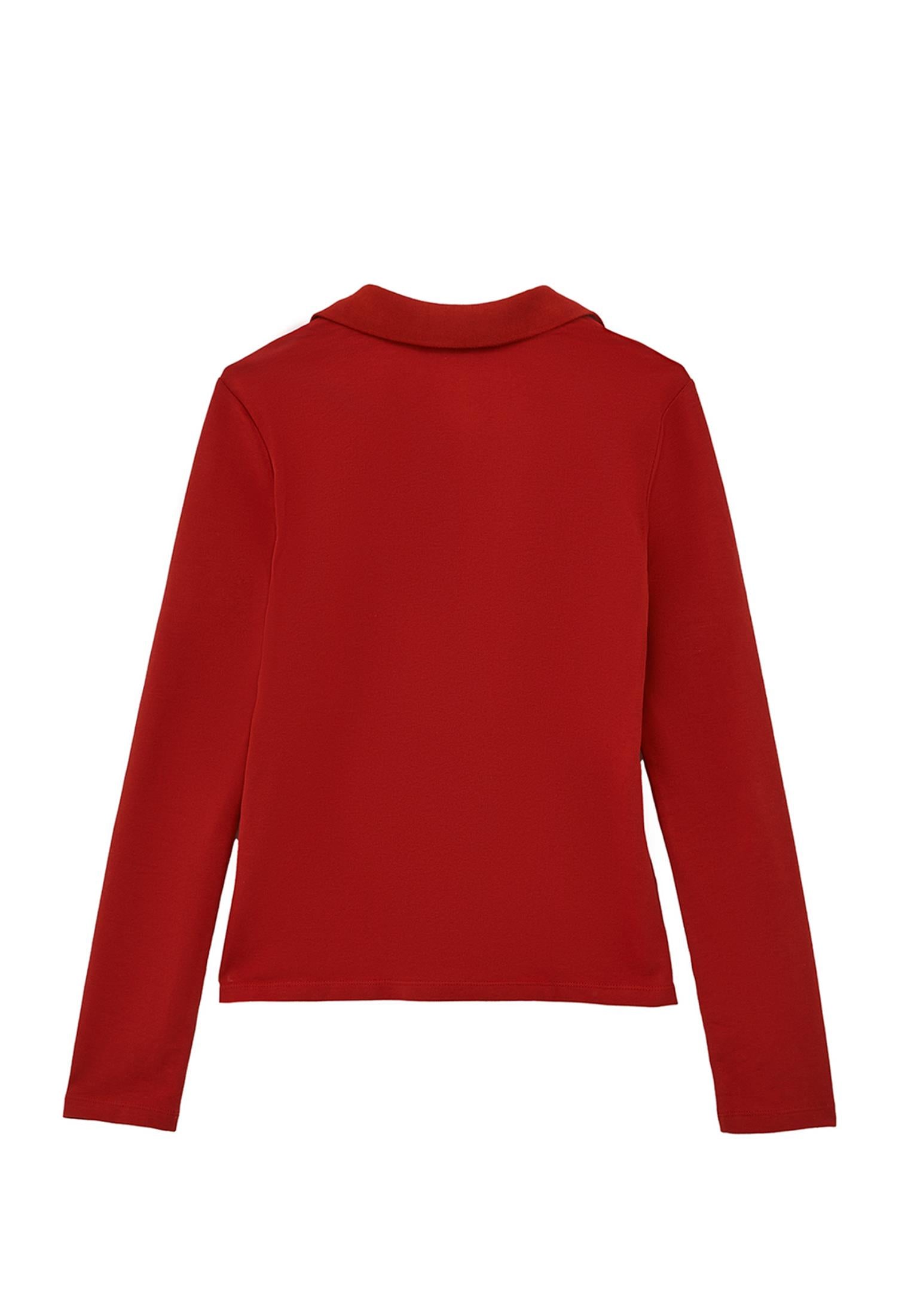 Standard Polo Collar T-Shirt With Slit Detail - EMBOLDENED