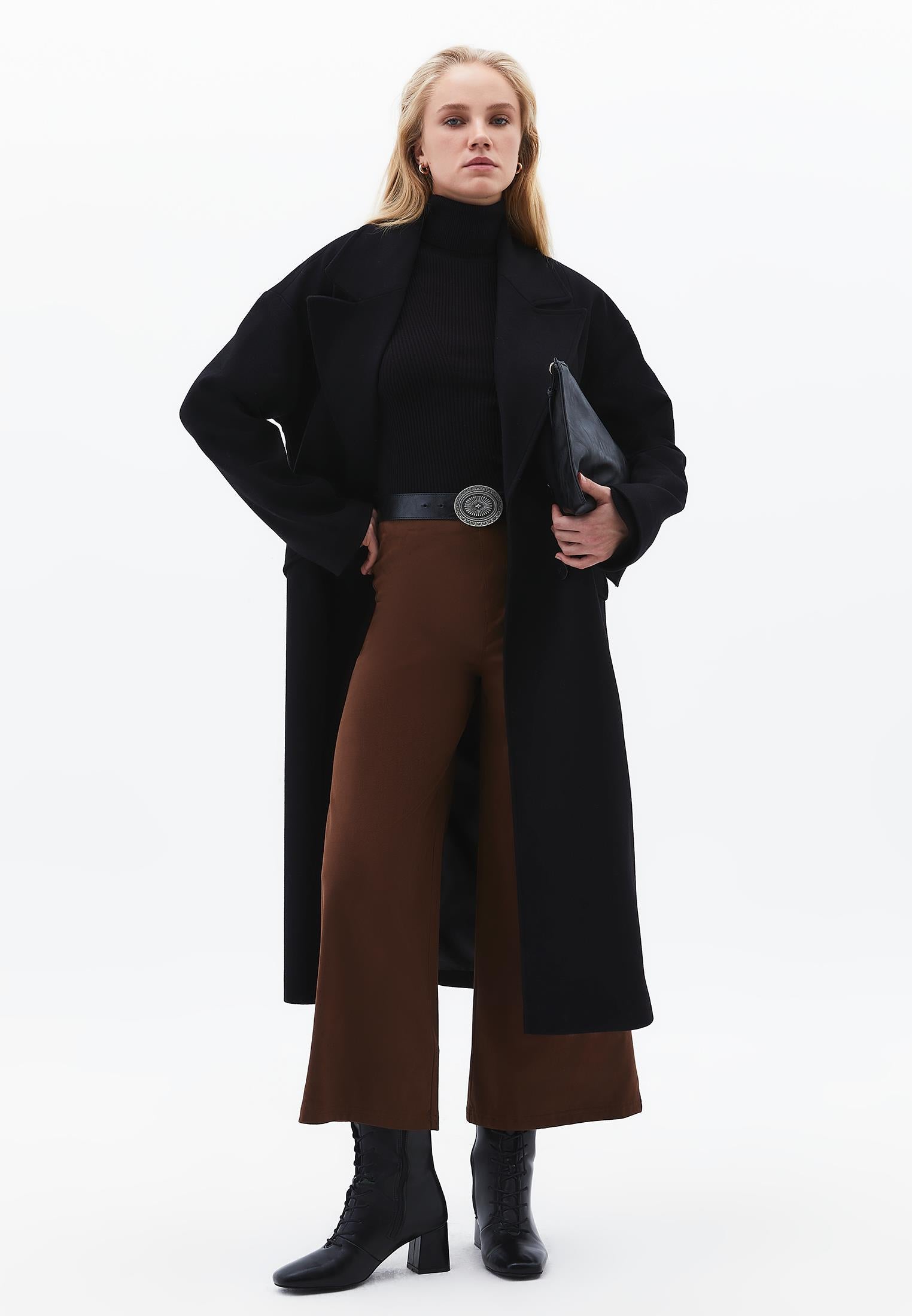 High Waist Wide Leg Trousers - EMPERADOR
