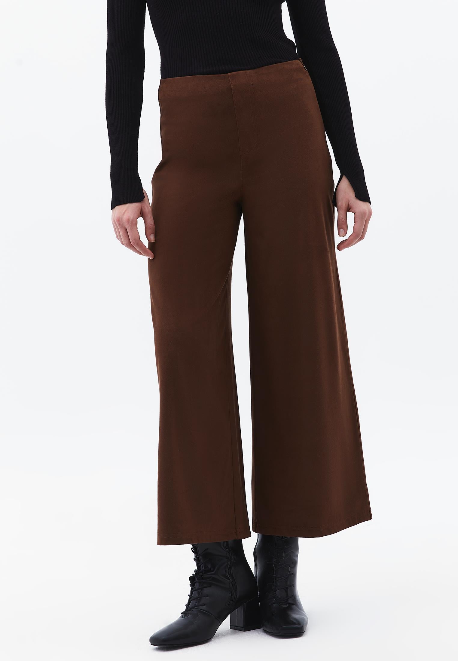 High Waist Wide Leg Trousers - EMPERADOR