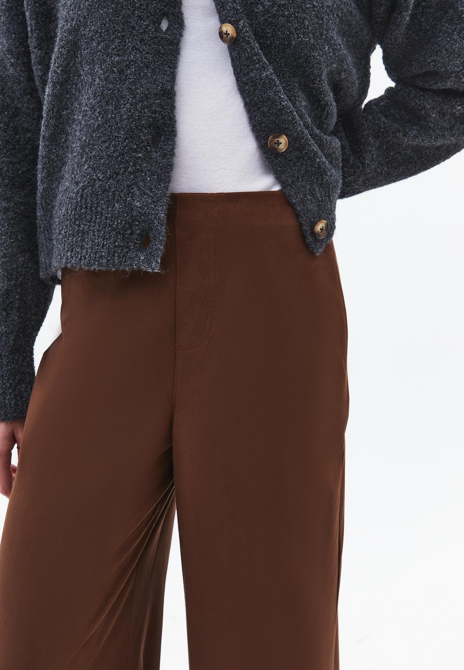 Wide Leg Ultra High Waist Trousers - EMPERADOR