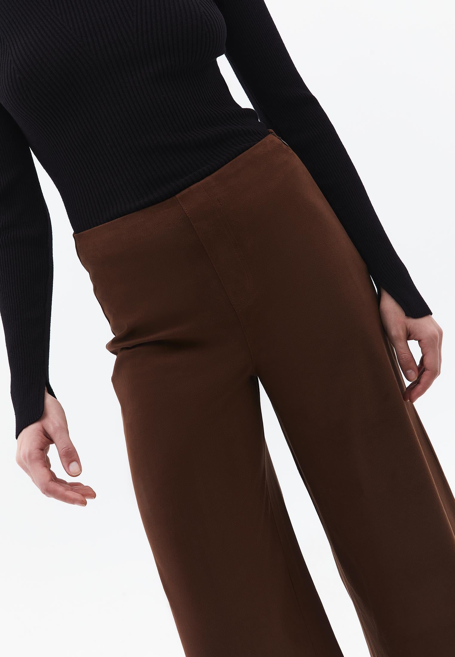High Waist Wide Leg Trousers - EMPERADOR