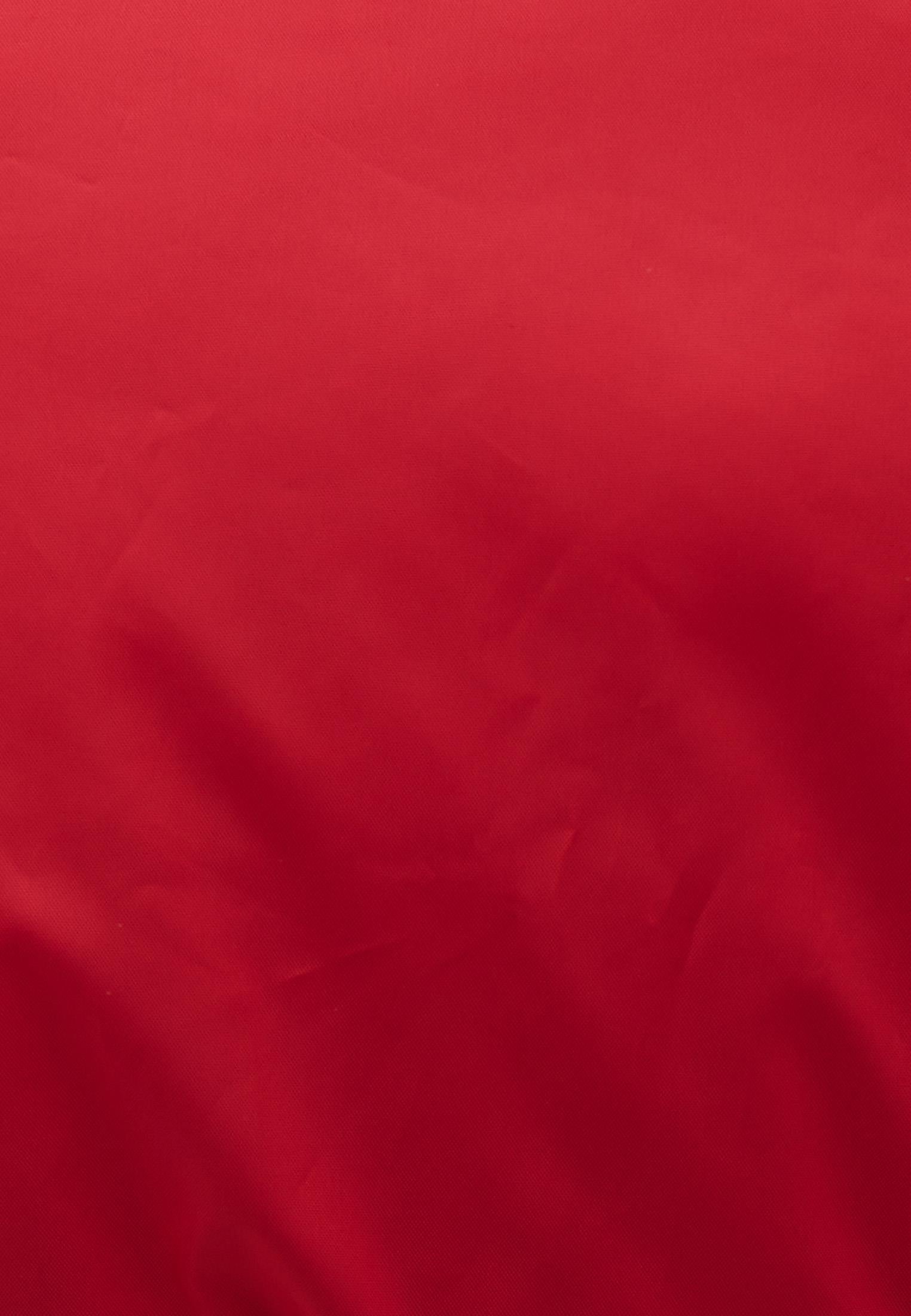 High Neck Long Sleeve Coat - EQUESTRIAN RED