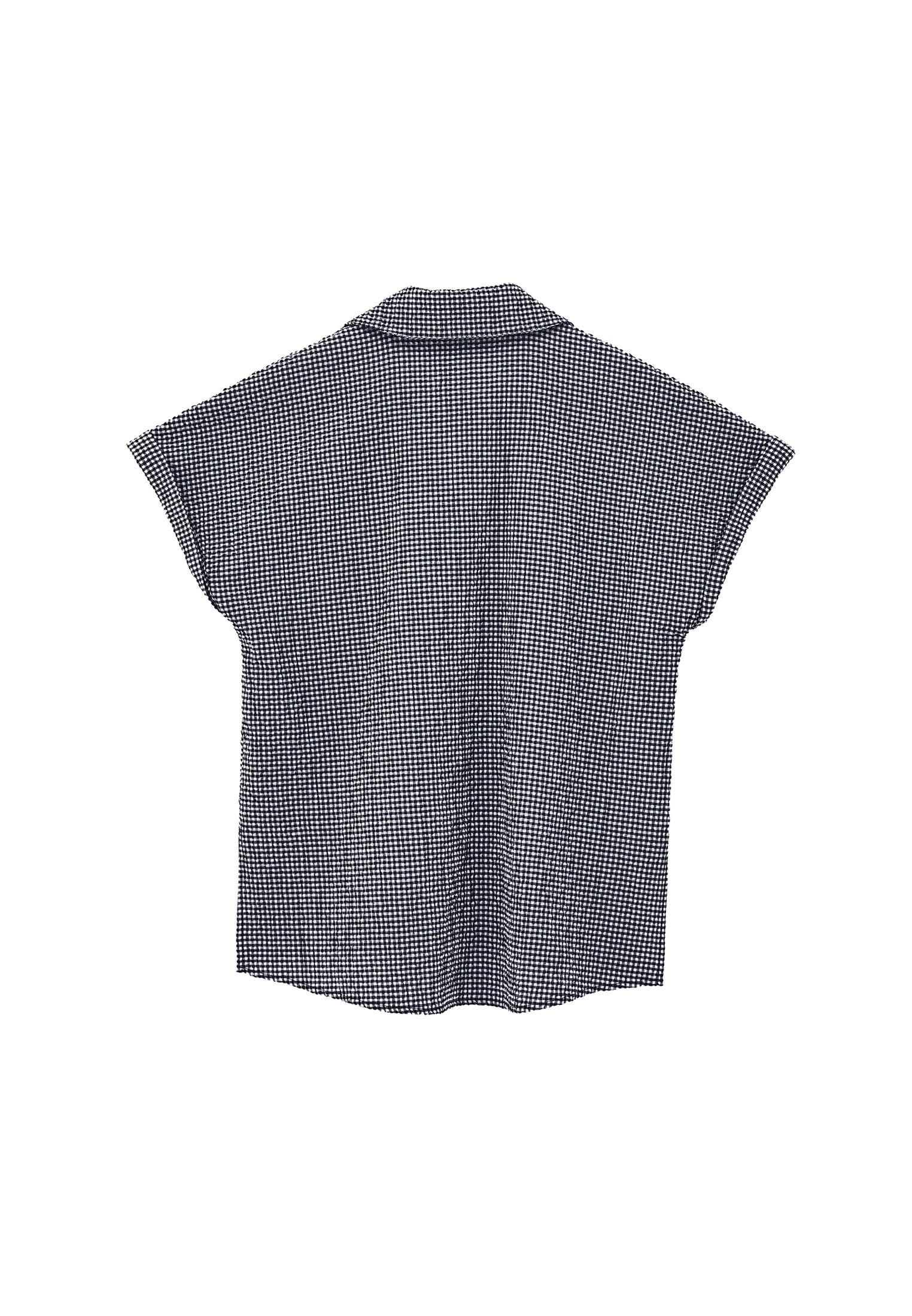 Short Sleeve Shirt - EVENING BLUE GINGHAM