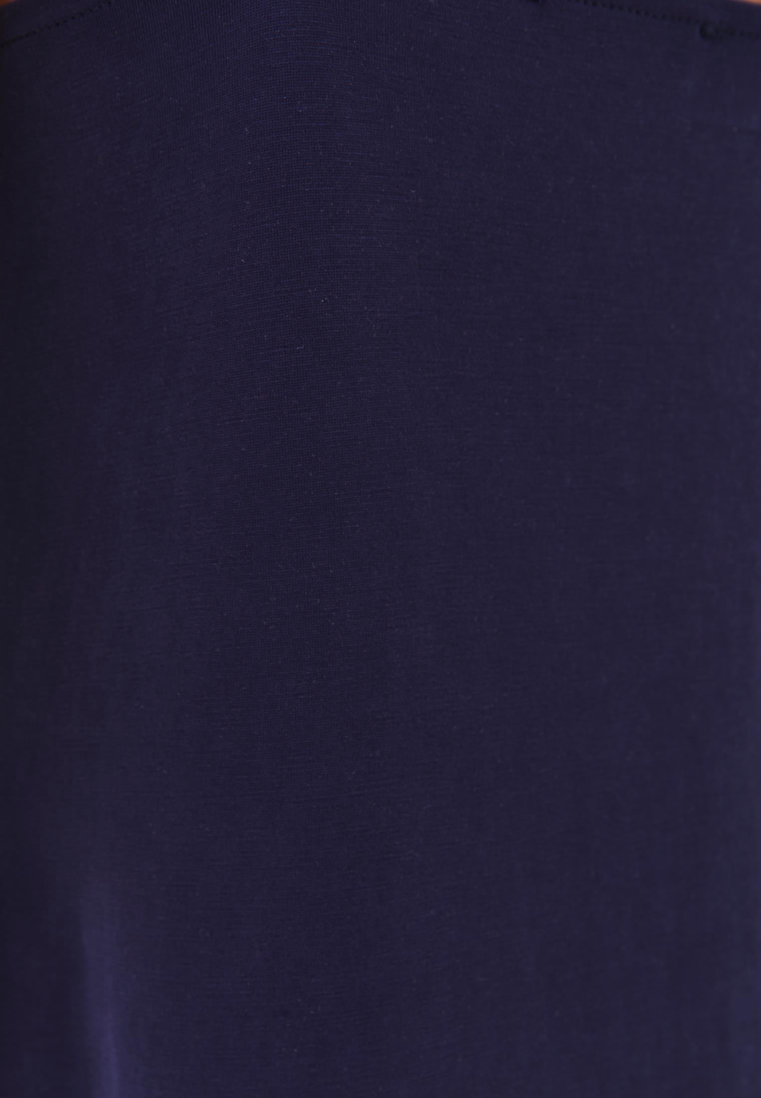 V Neck Sleeveless Midi Dress - EVENING BLUE