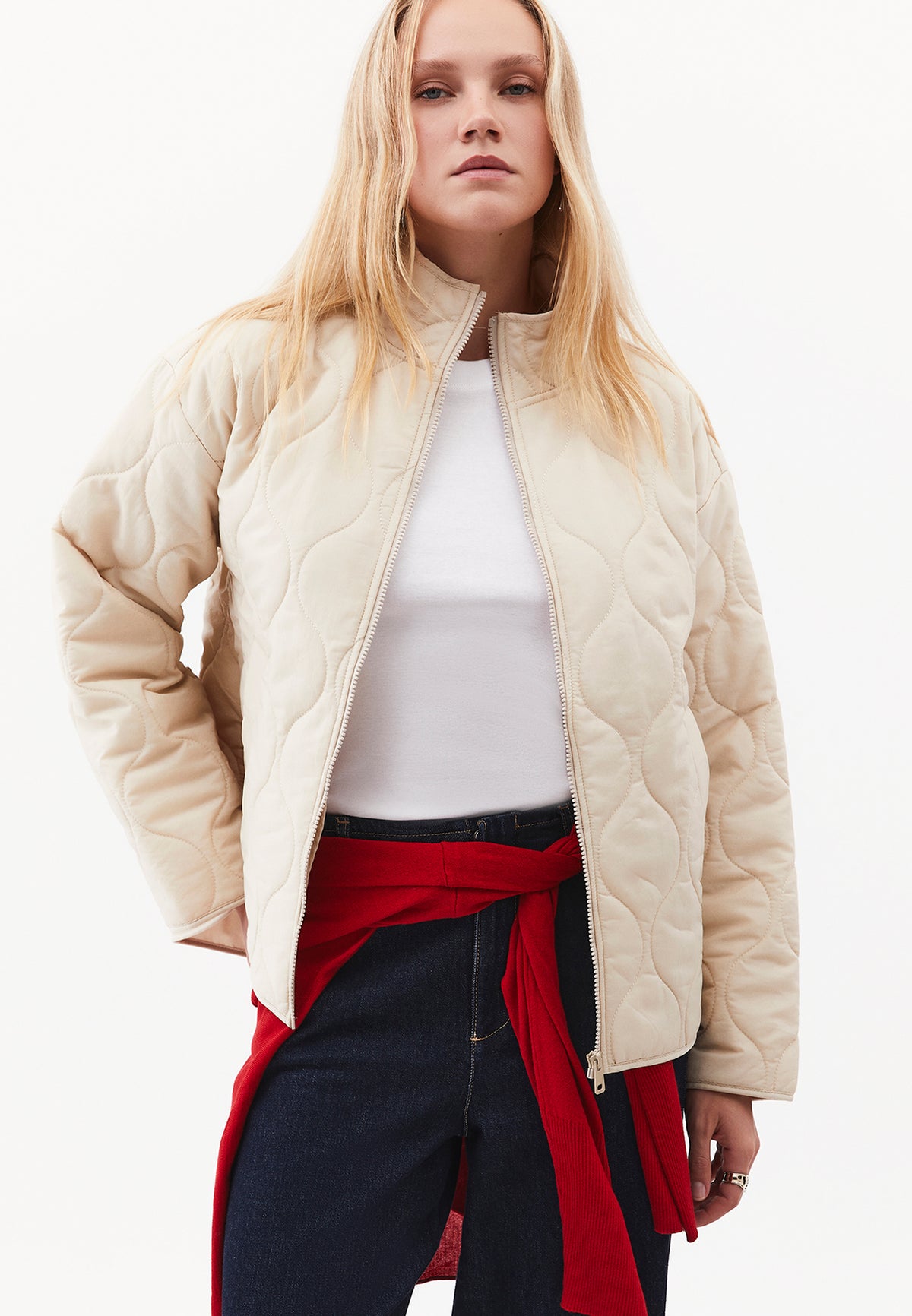 Jacket With Pocket Details - FEATHER GRAY