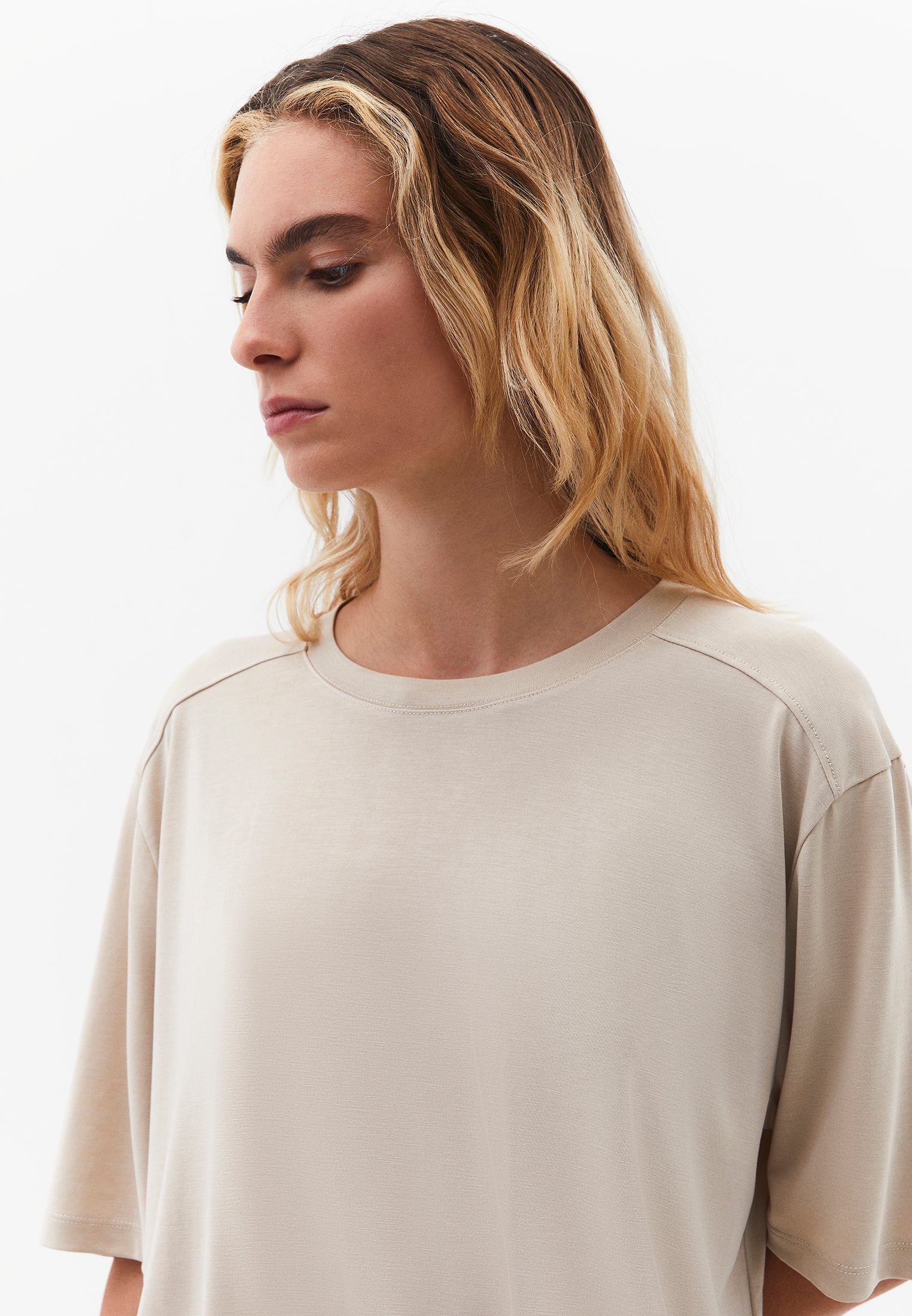 Oversize Modal Tunic - FEATHER GRAY