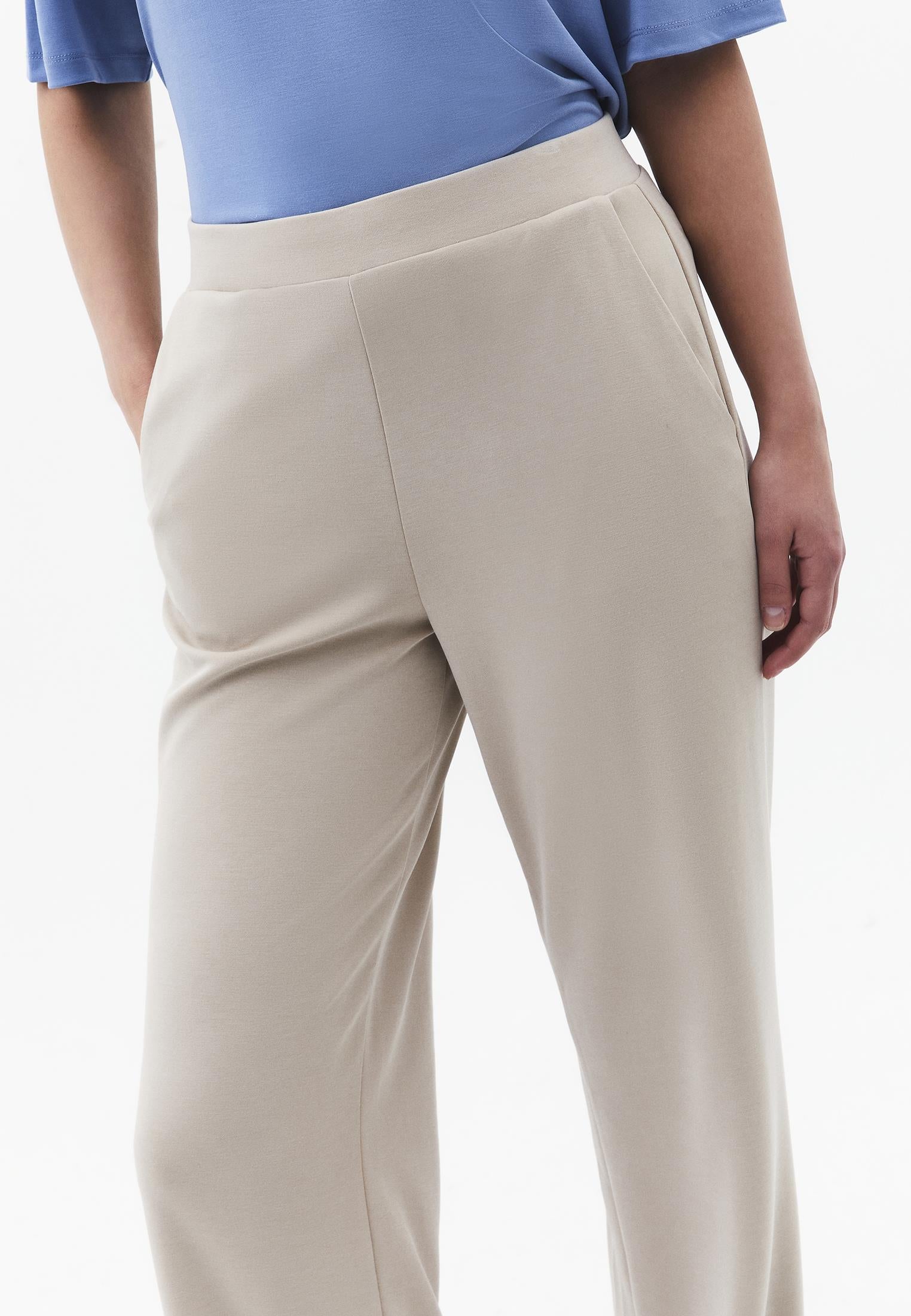 Straight Leg High Waist Sweatpant - FEATHER GRAY