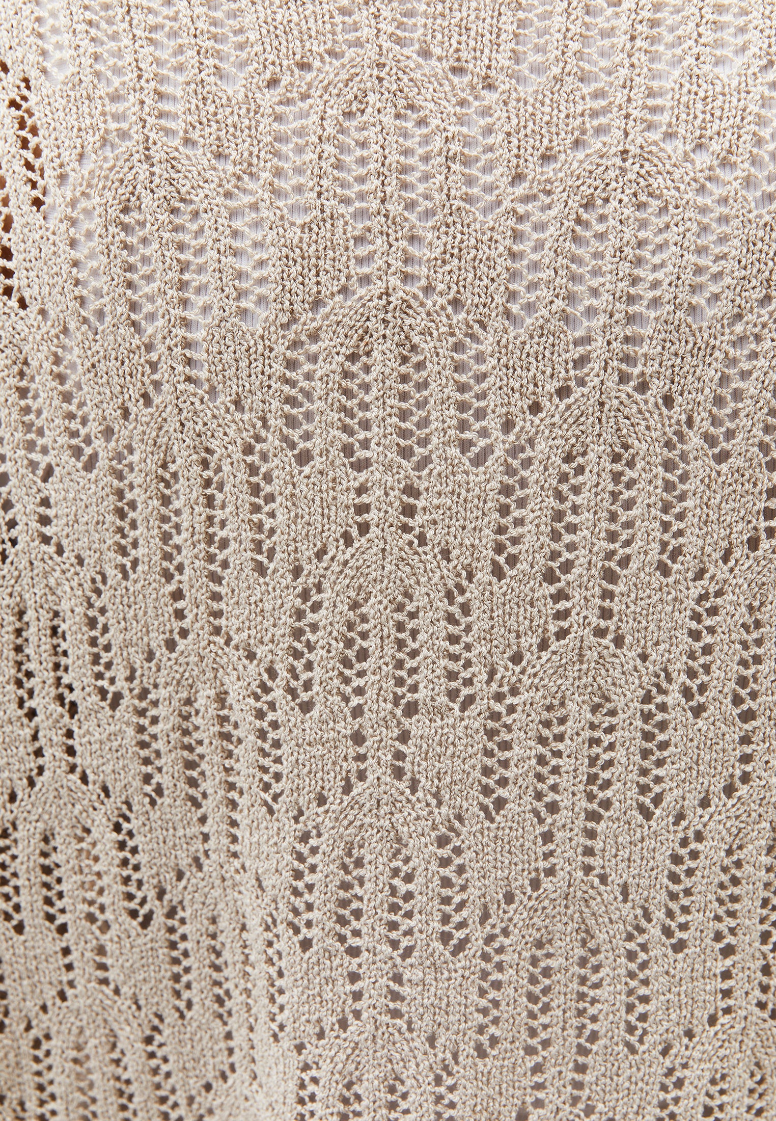 Openwork Boat Neck Sweater - FEATHER GRAY